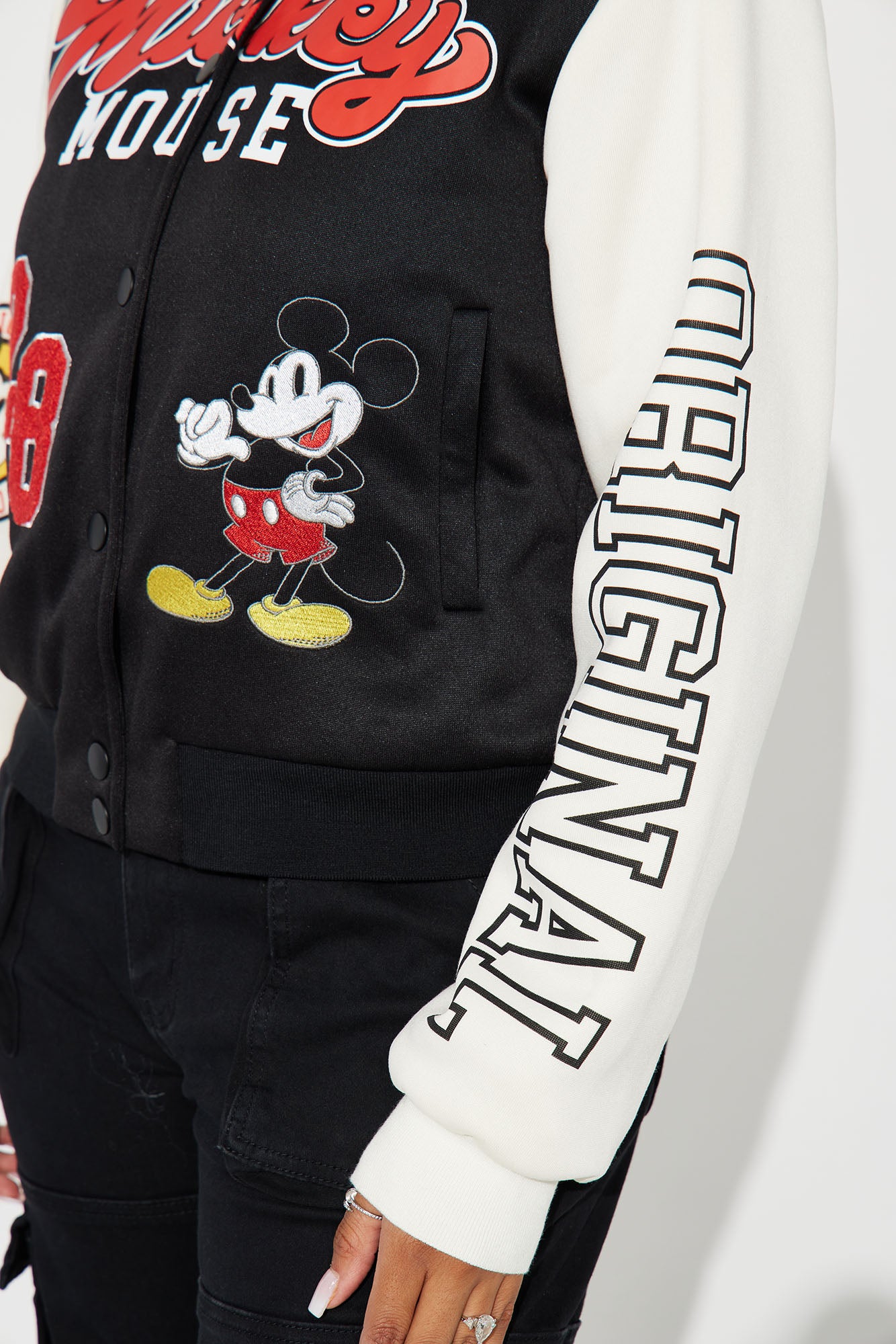 Mickey Mouse Sherpa Lined Jacket - Black - Image 3