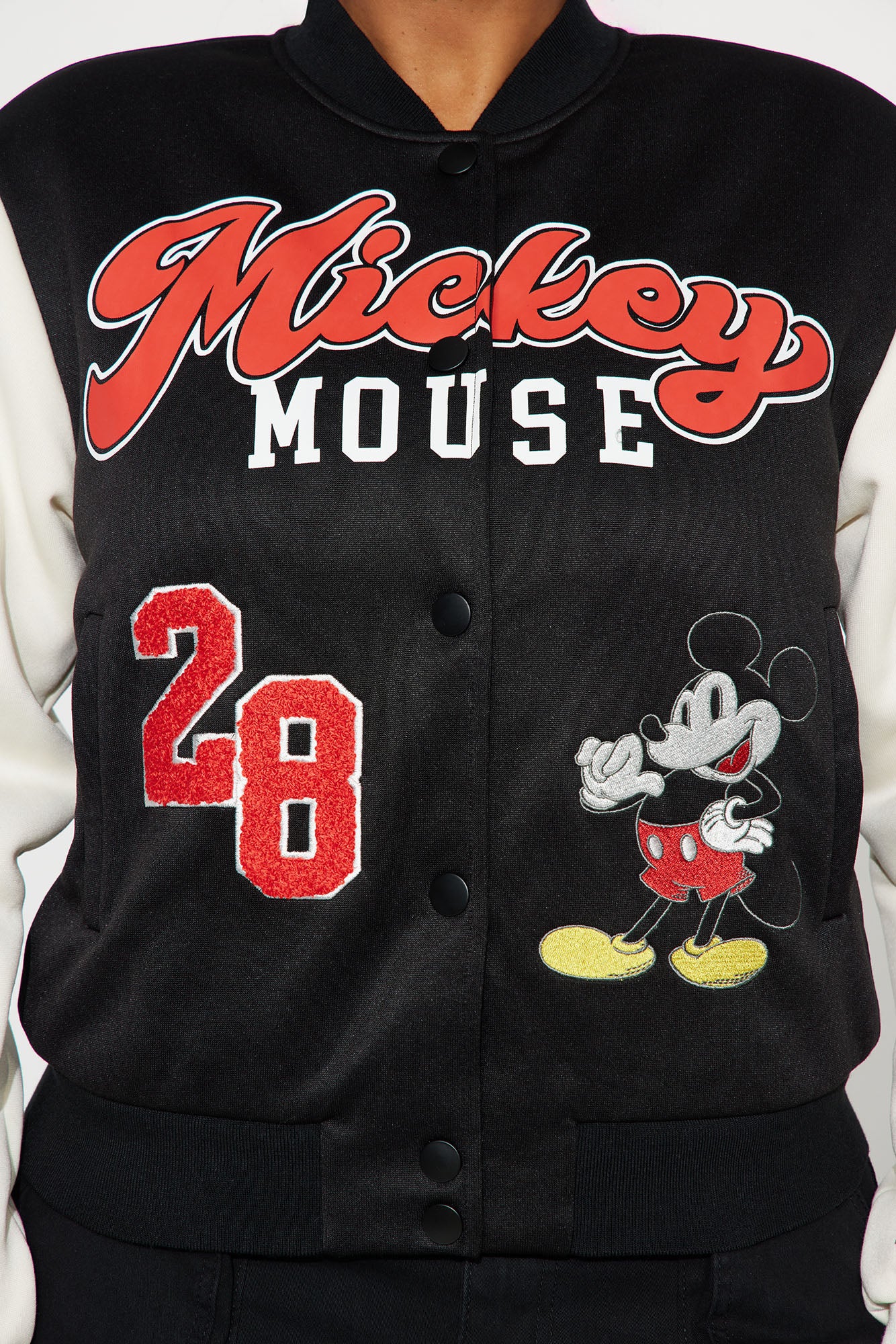 Mickey Mouse Sherpa Lined Jacket - Black - Image 5