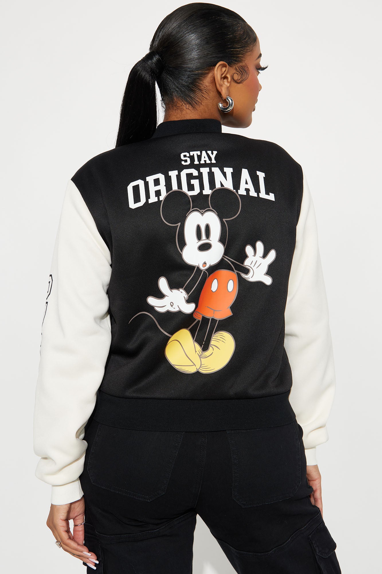 Mickey Mouse Sherpa Lined Jacket - Black - Image 6