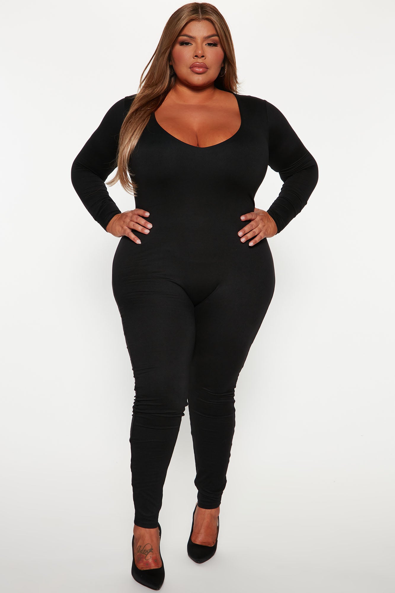 Feelin' Good Doubled Jumpsuit - Black - Image 4