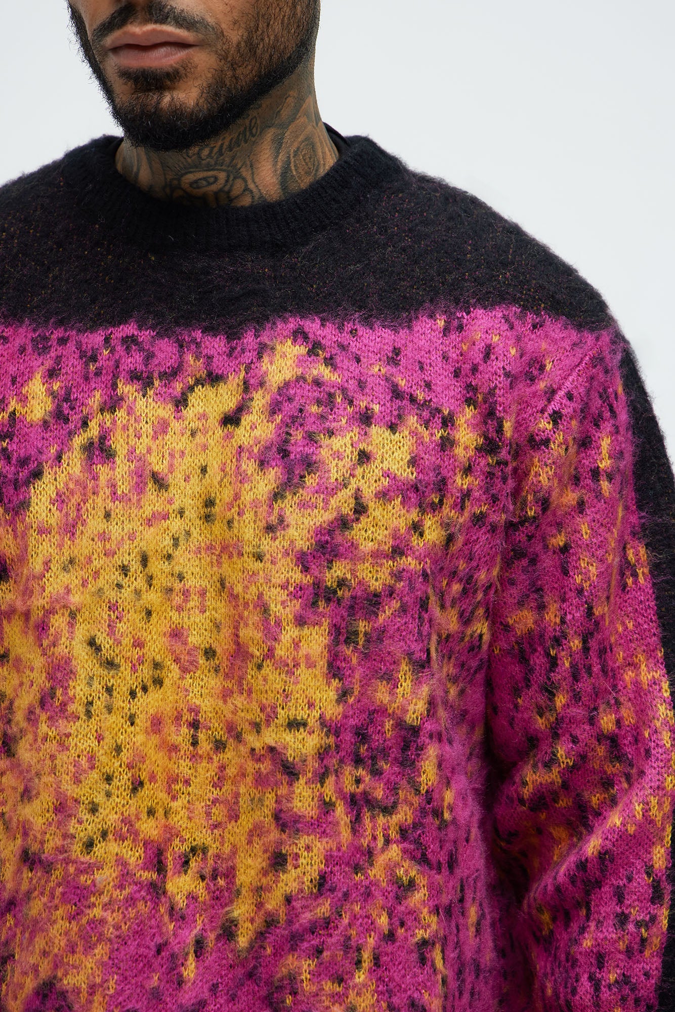 Held Inside Crewneck Sweater - Multi Color - Image 3