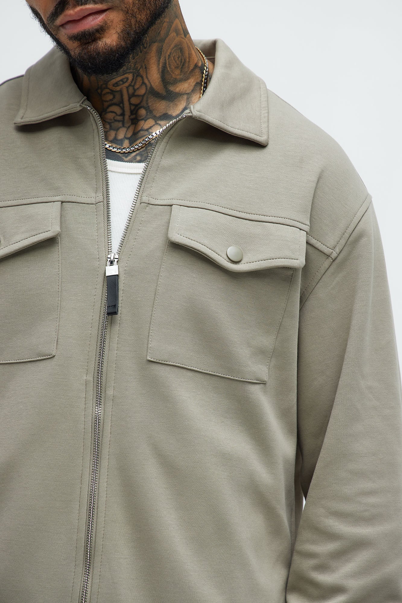 Ryan Interlock Work Jacket - Green - Image 3
