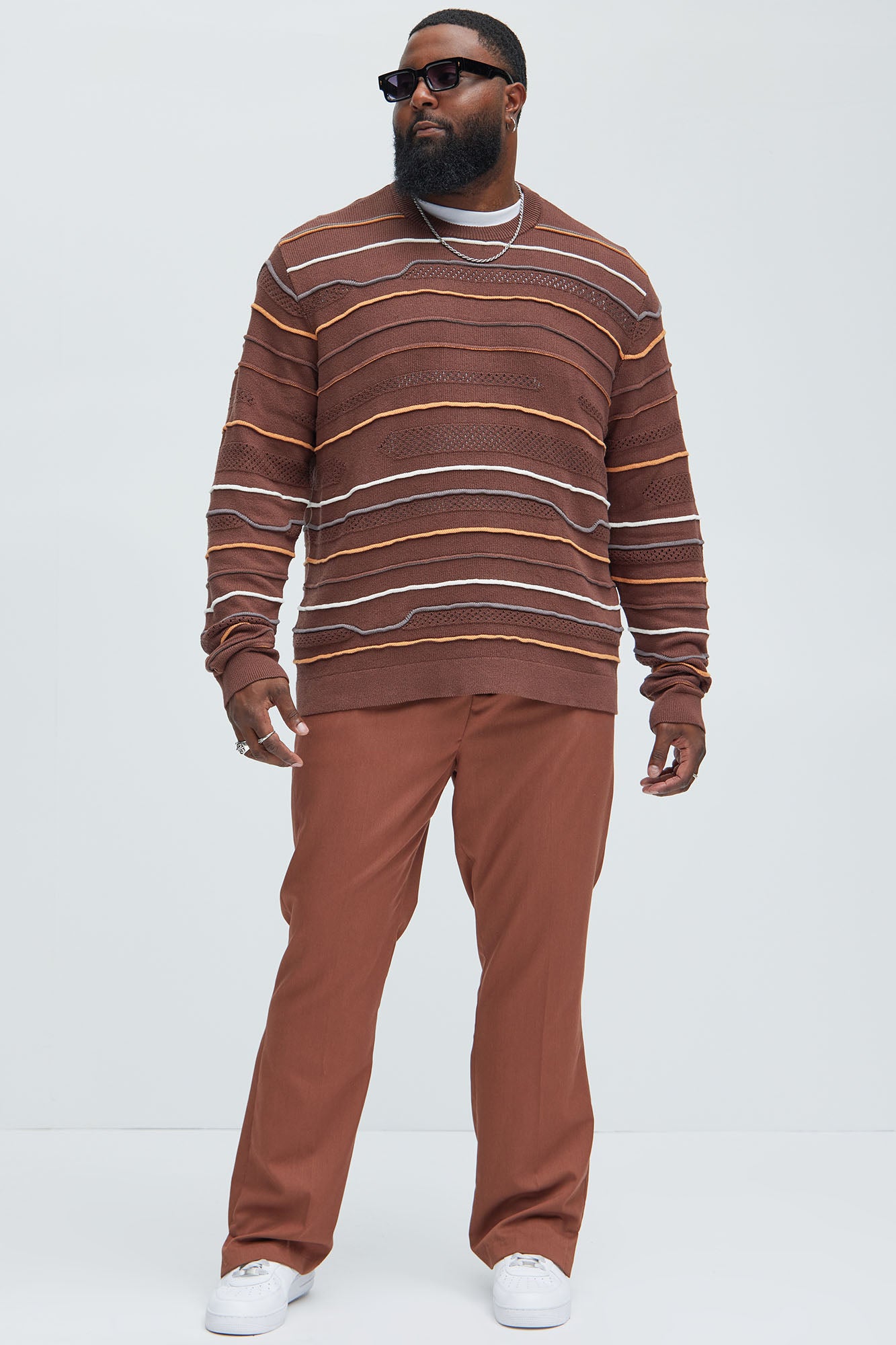 Dreamer Crewneck Sweater - Brown/combo - Image 6