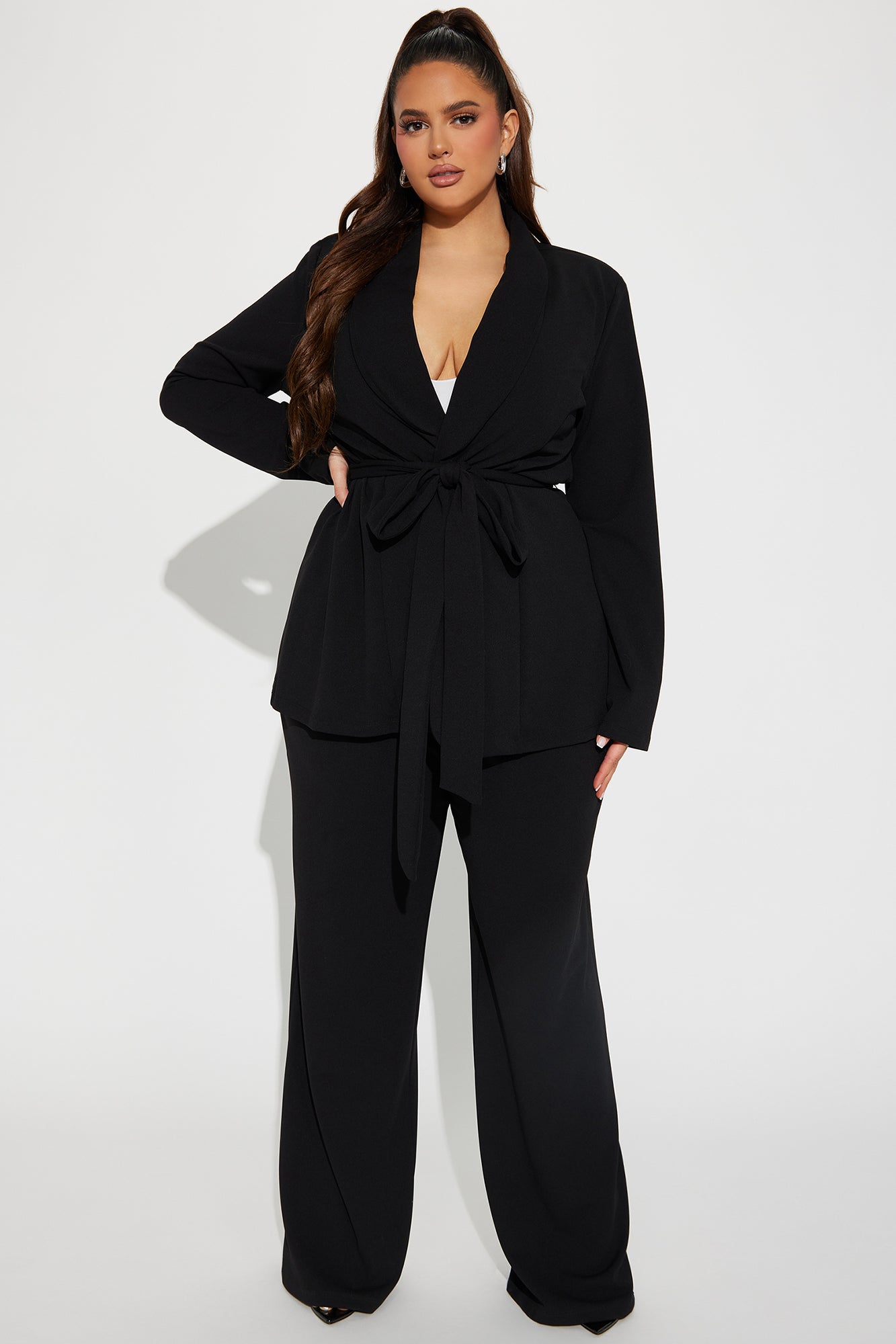 CEO Vibes Blazer Set - Black - Image 4