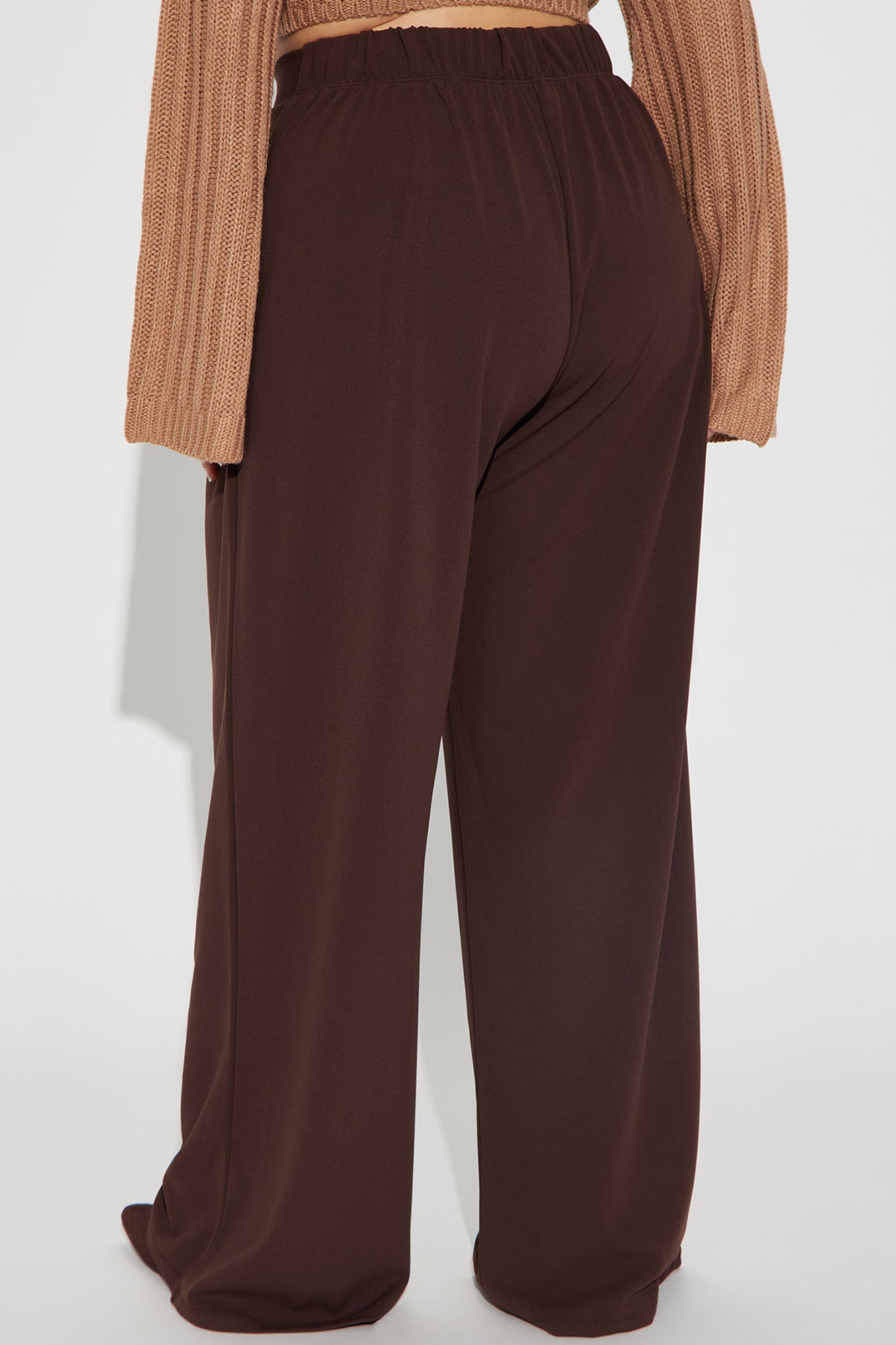 What Matters Most Wide Leg Trouser - Chocolate - Image 6