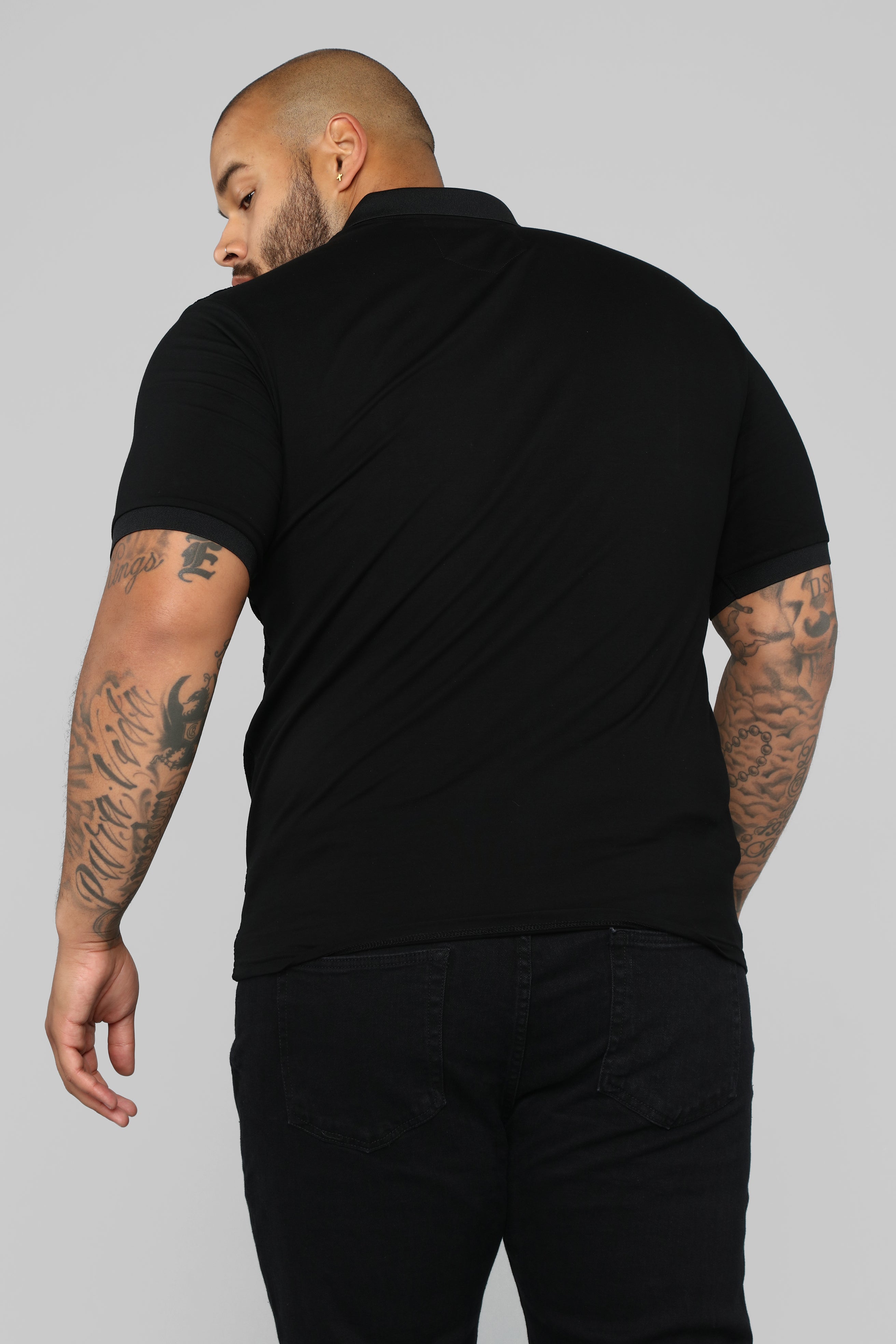 Breezy Short Sleeve Polo - Black - Image 14