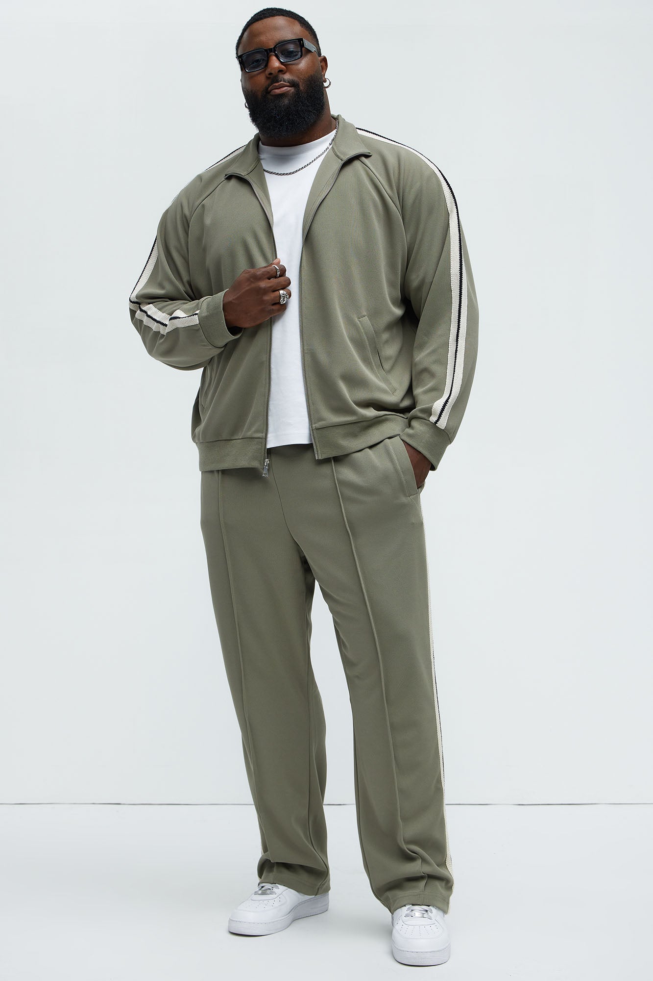 Dennis Track Jacket - Olive - Image 6