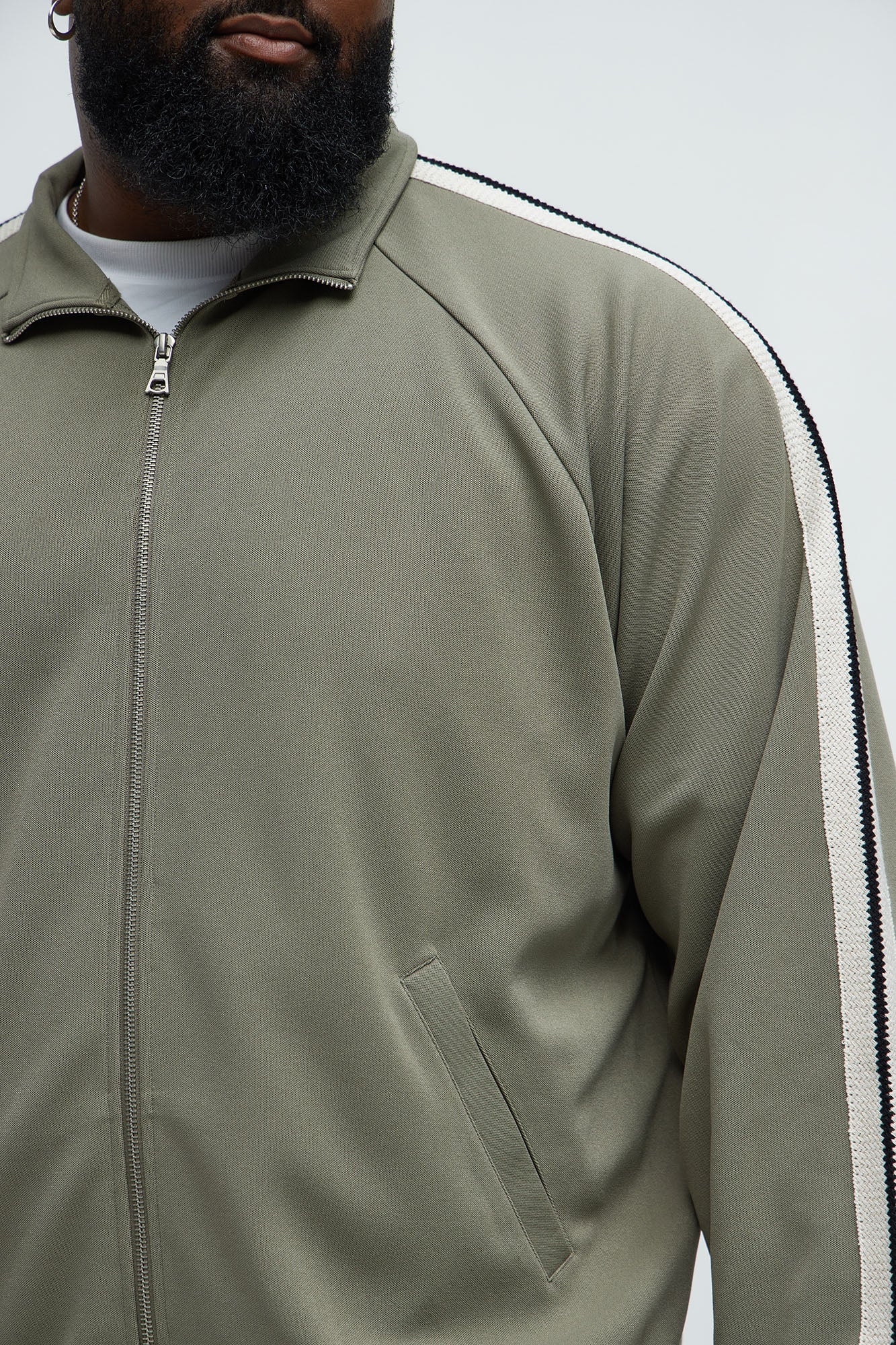 Dennis Track Jacket - Olive - Image 7