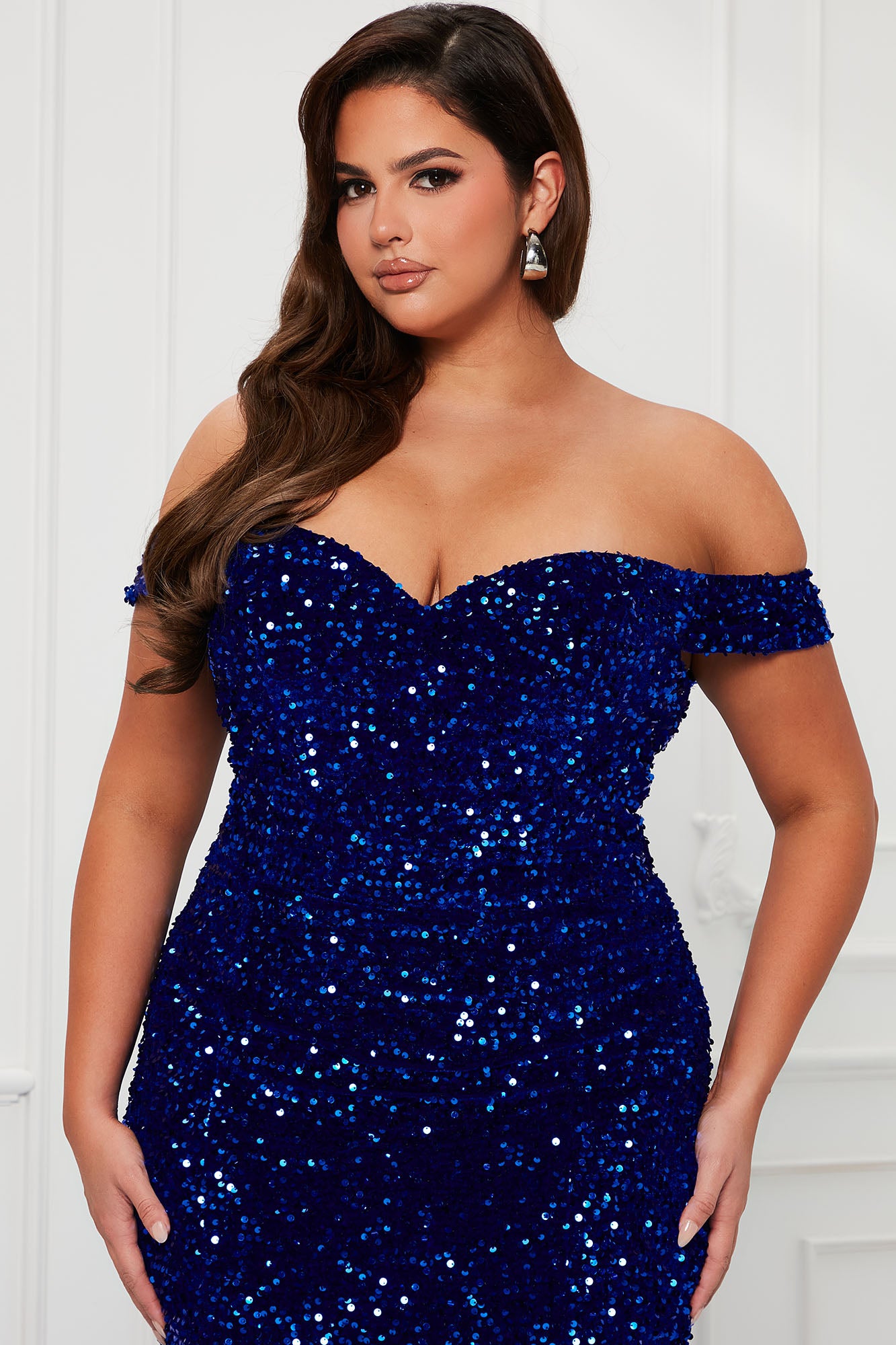 Alora Sequin Maxi Gown - Royal - Image 6