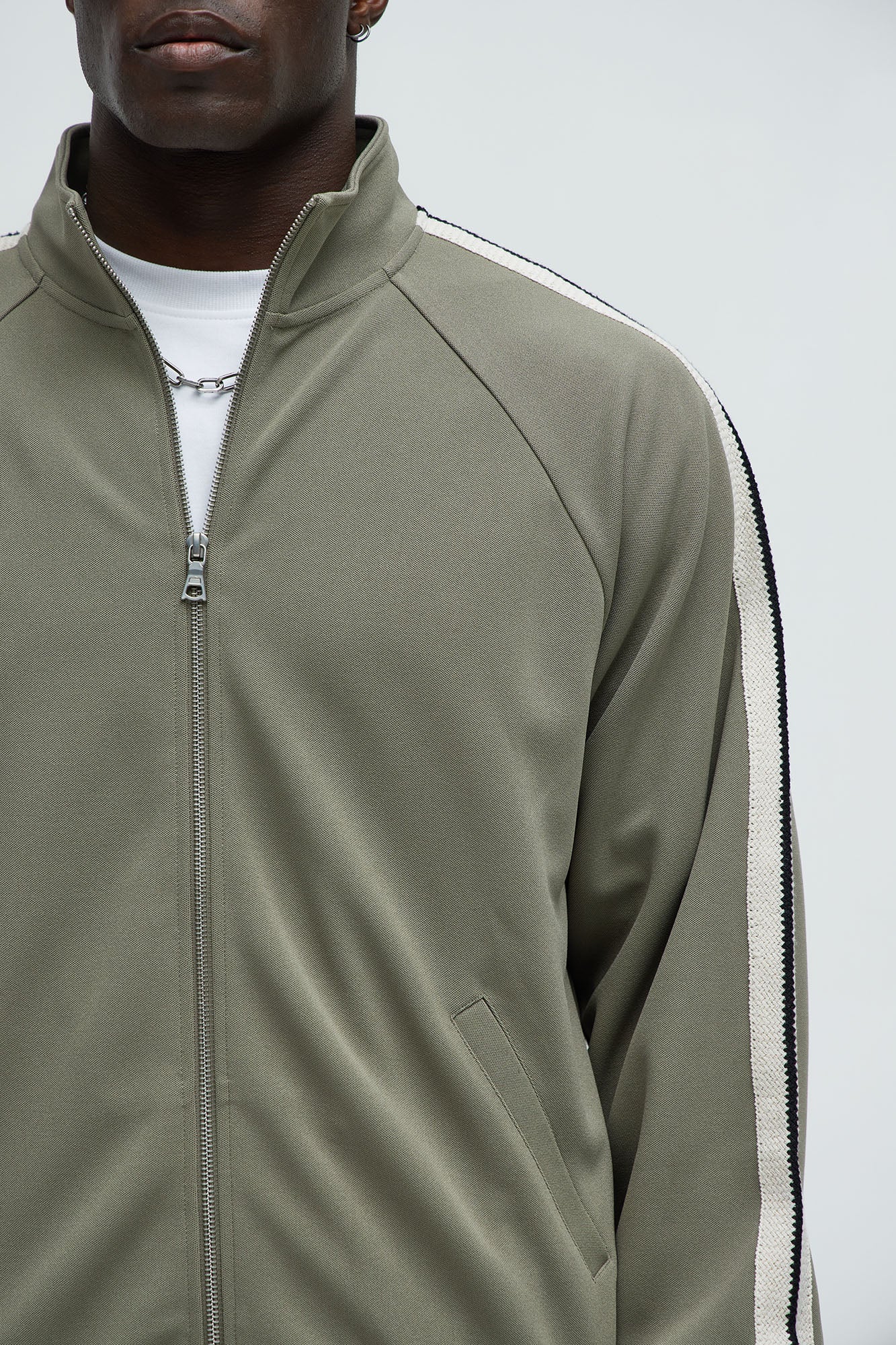 Dennis Track Jacket - Olive - Image 3