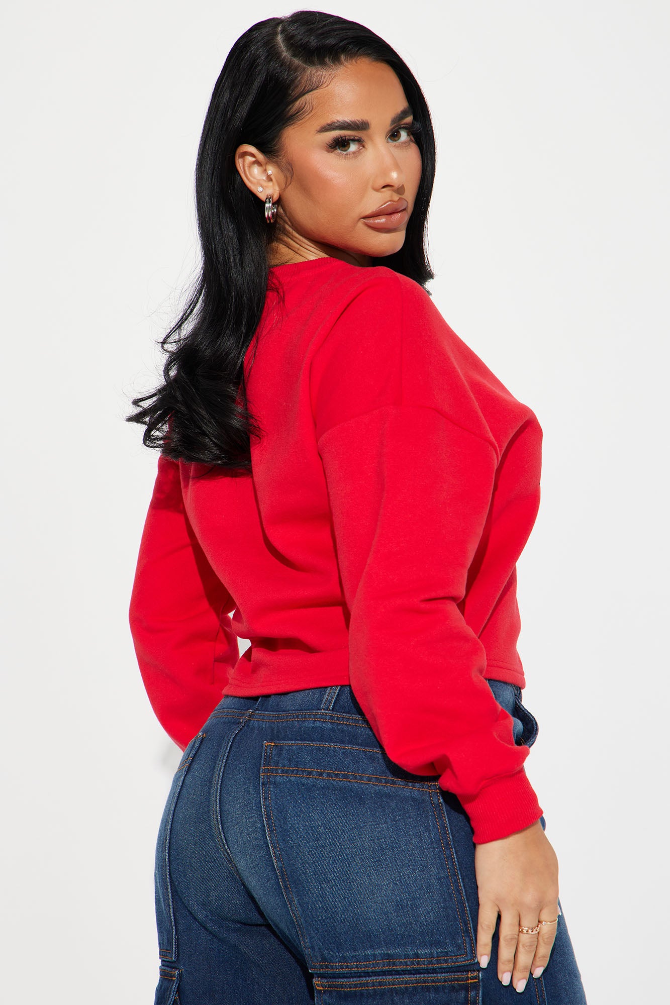 Disney 1OO Sweatshirt - Red - Image 4