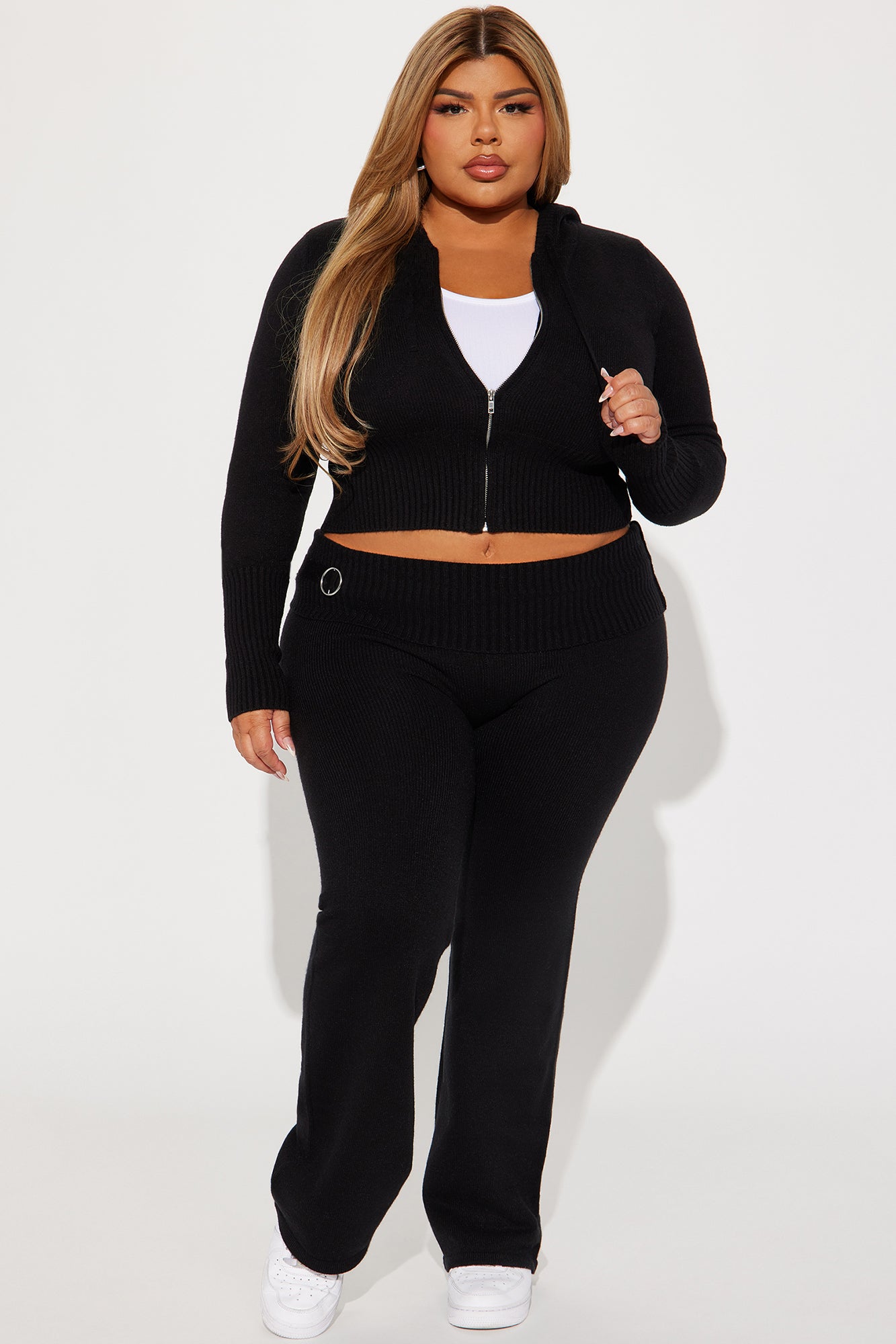 Lana Sweater Pant Set - Black - Image 5