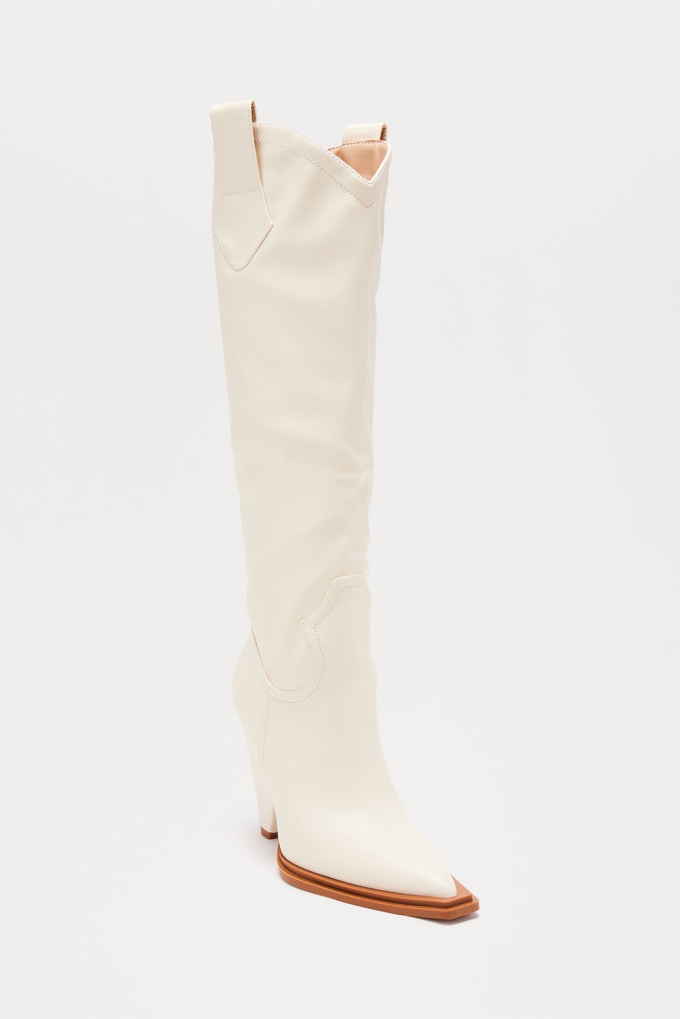 Augustine Cowboy Boots - Off White - Image 3