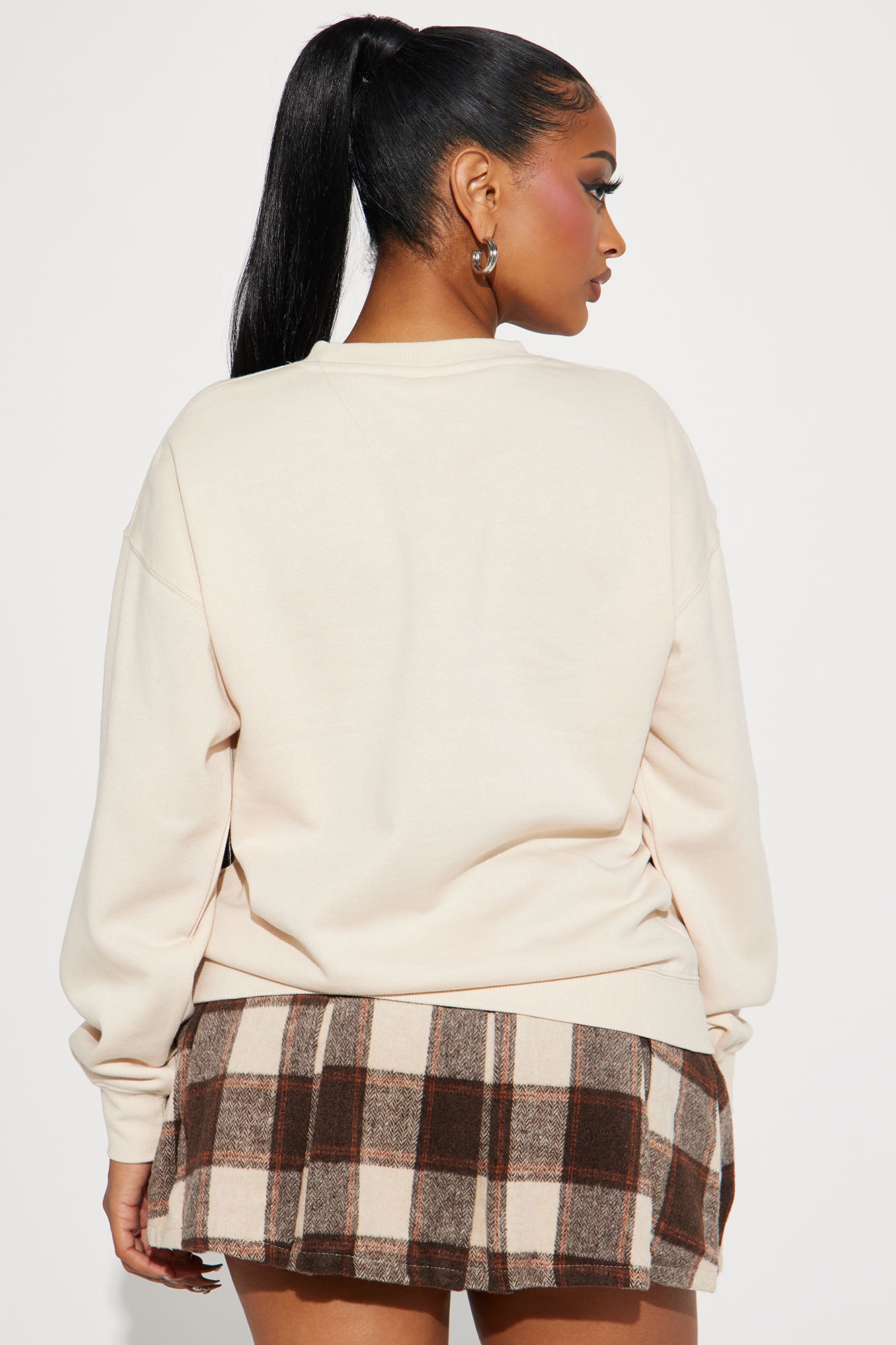 Hampton Vintage Crew Neck Sweatshirt - Cream - Image 4