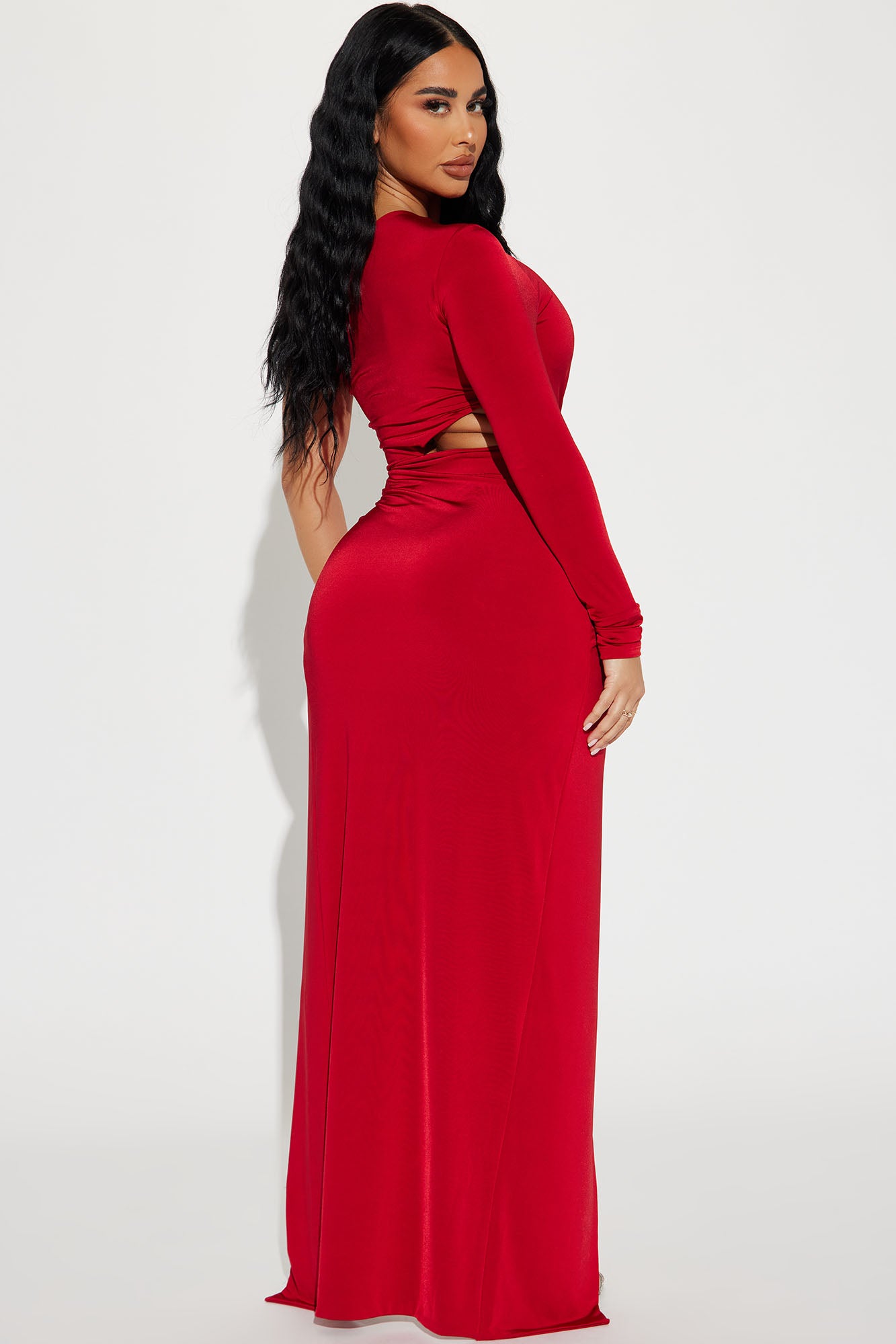 Lea Maxi Dress - Red - Image 3