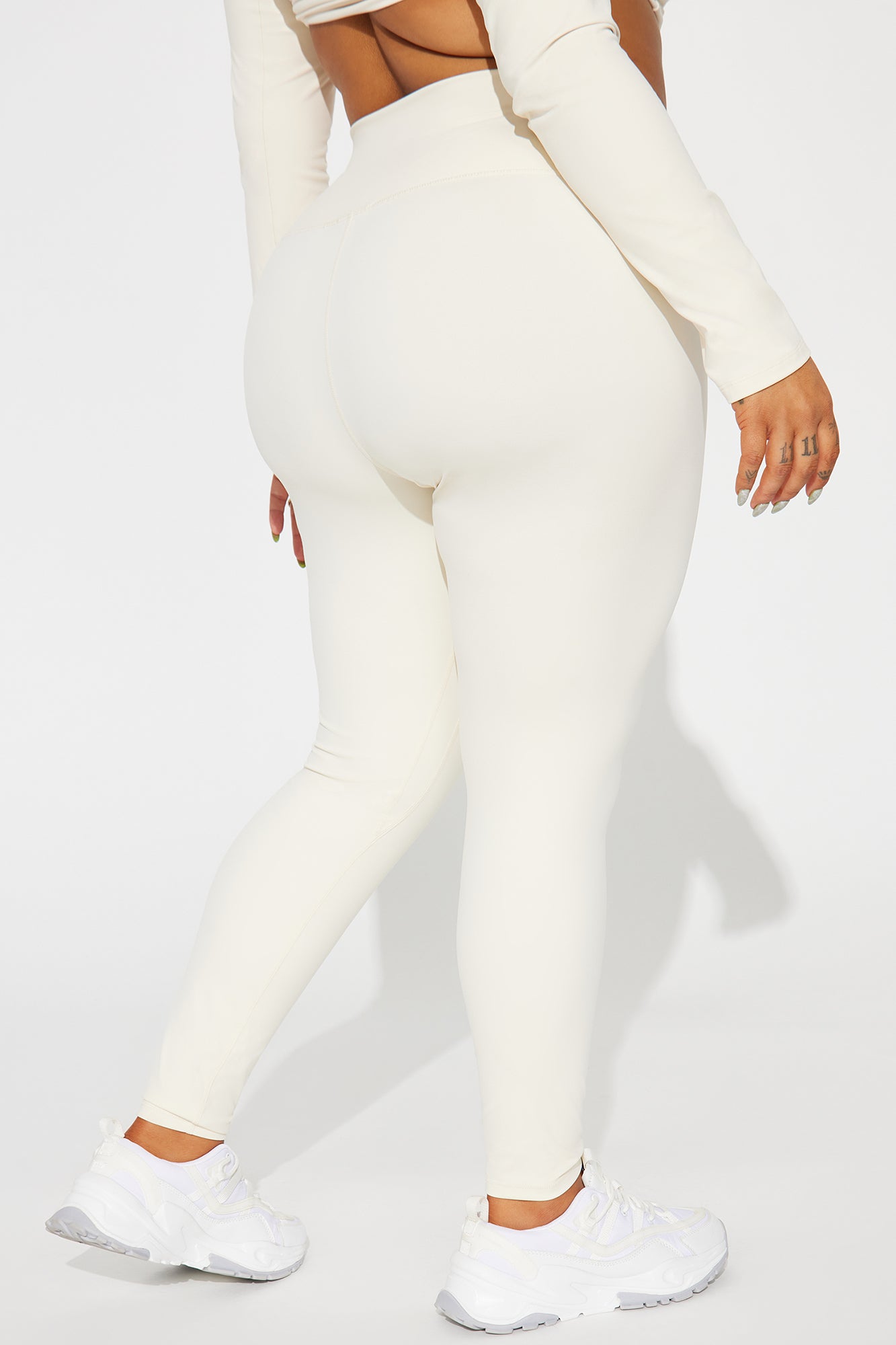 Get Right Active Leggings - Cream - Image 7