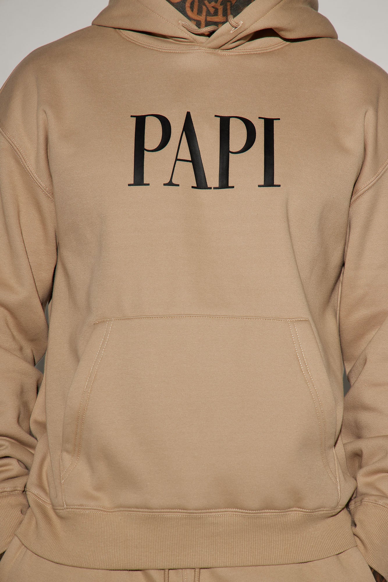 Family Goals Papi Hoodie - Taupe - Image 3