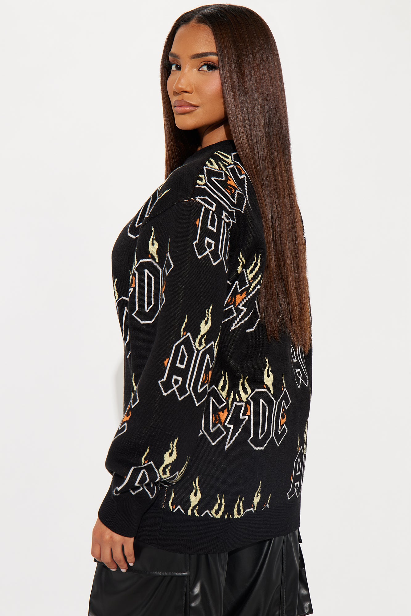 ACDC Flame Sweater - Black/combo - Image 3