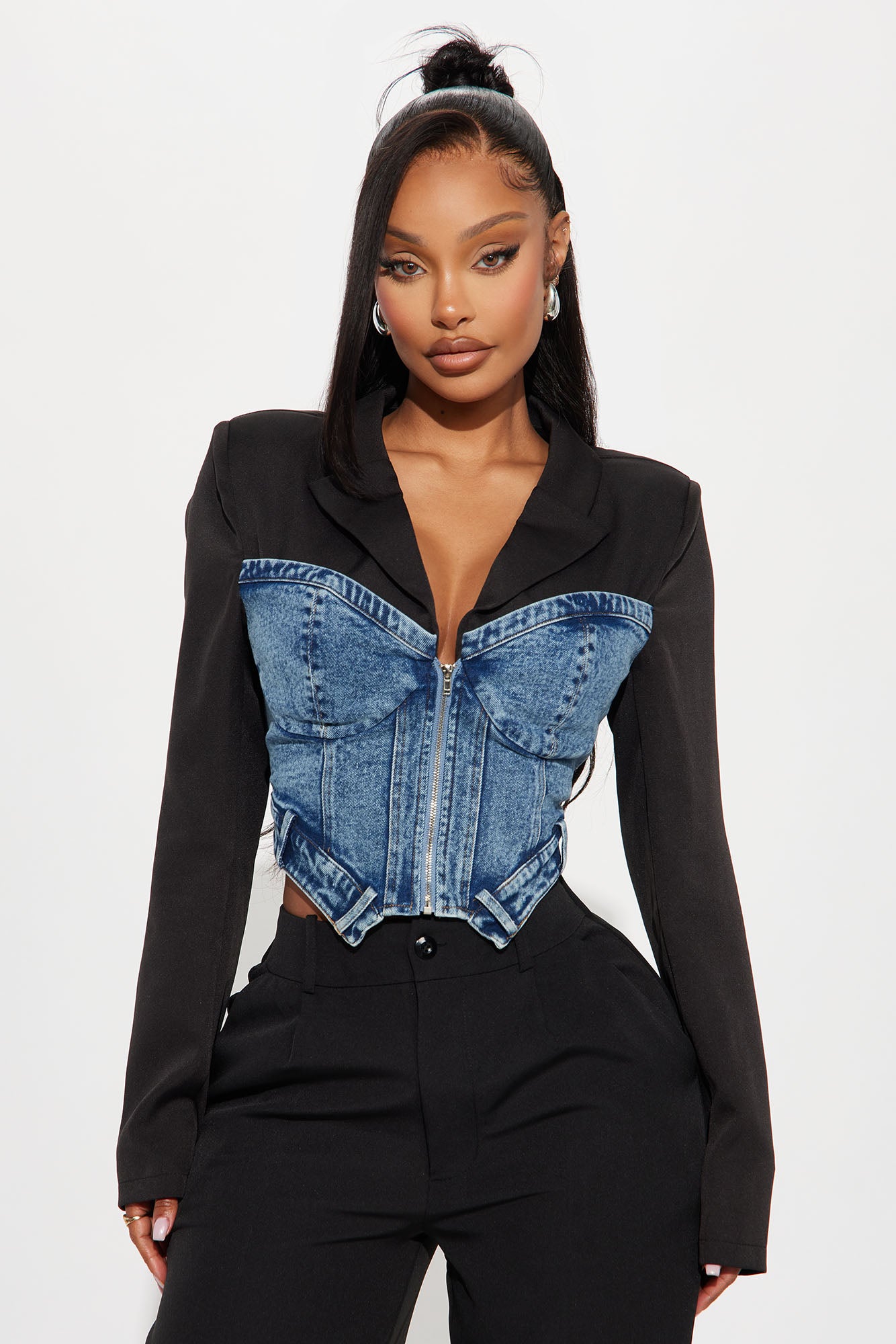 Take The Edge Off Blazer - Black/combo - Image 4