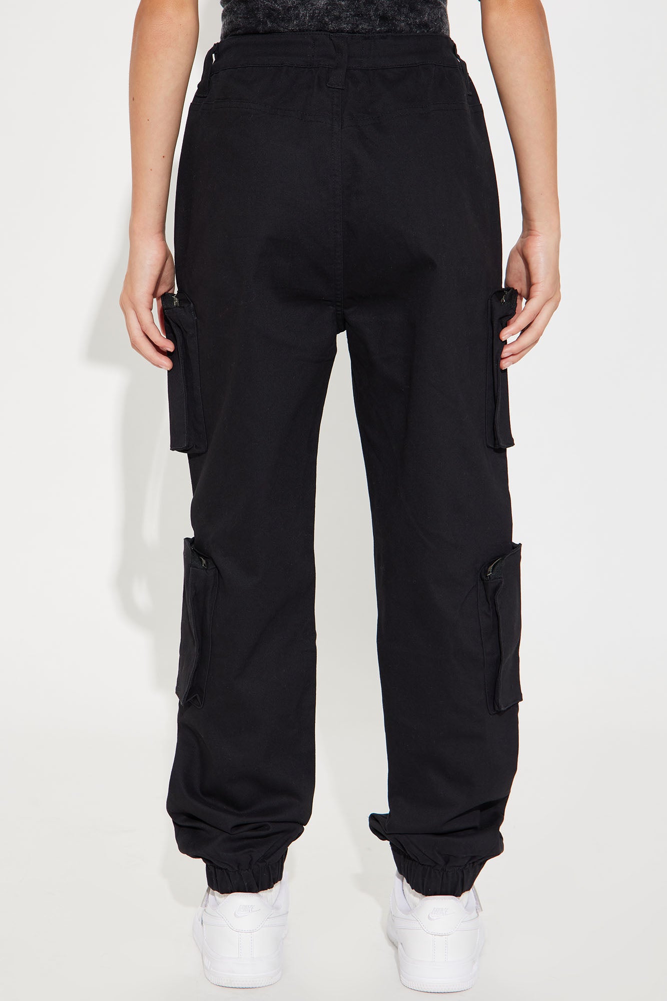 Mini Christina Cargo Jogger Pant - Black - Image 4