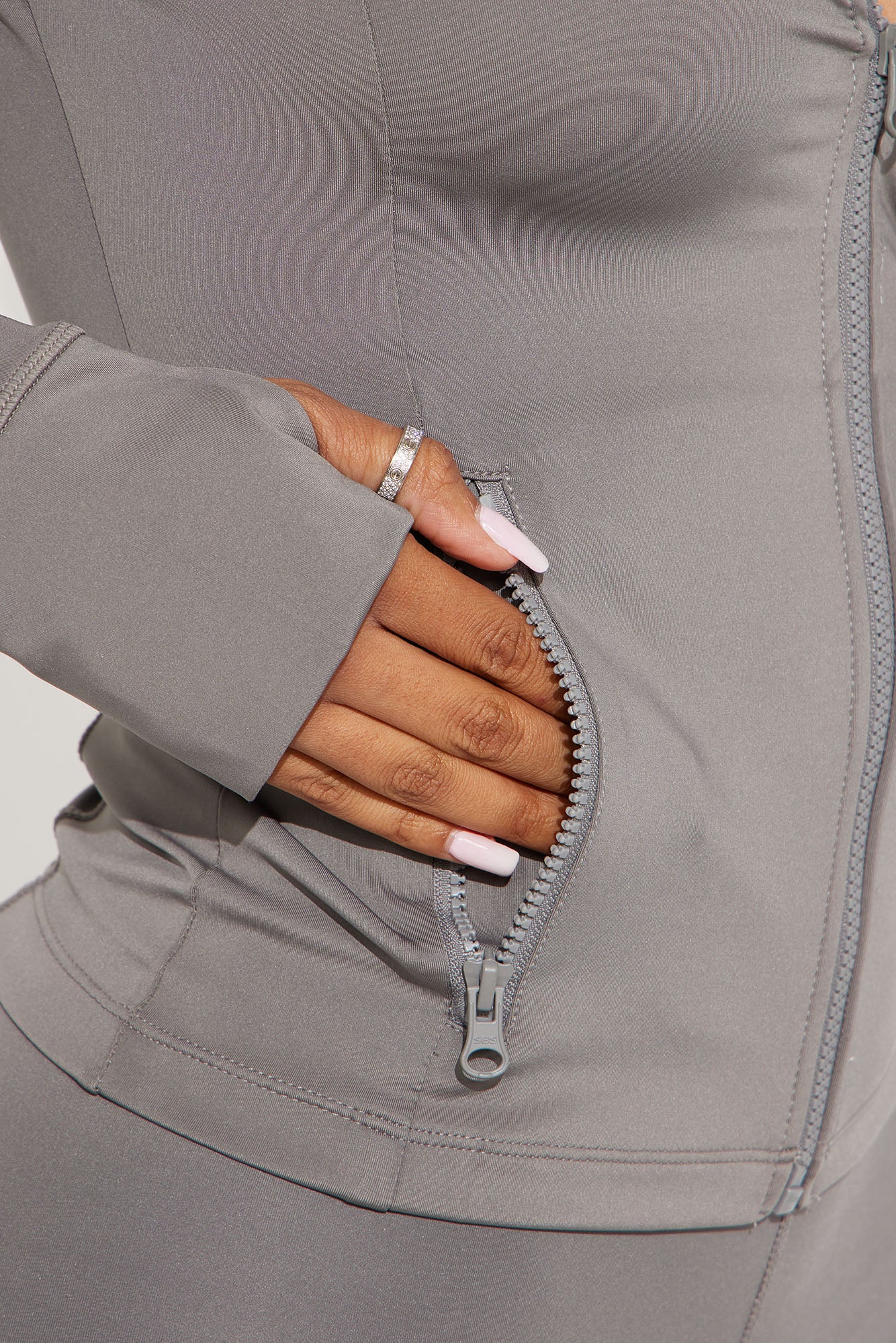 Take A Hike Elevate Active Jacket - Charcoal - Image 4