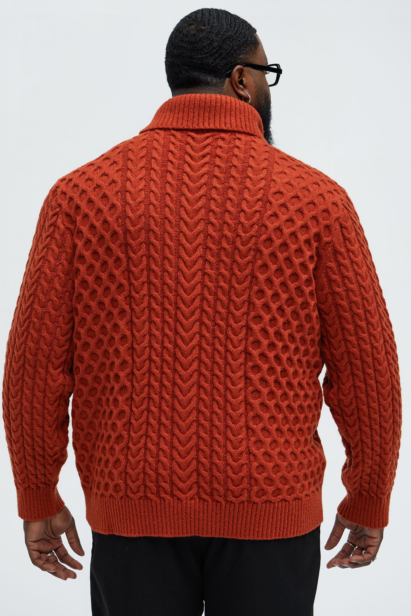 Got Potential Turtleneck Sweater - Rust - Image 6