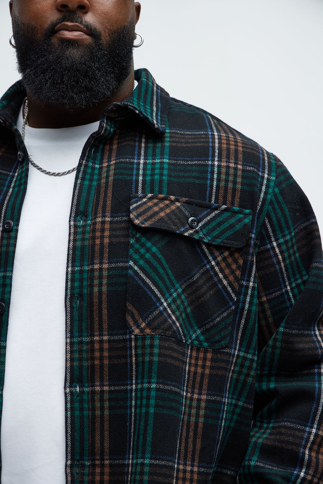Irving Plaid Button Up Shirt - Multi Color - Image 7