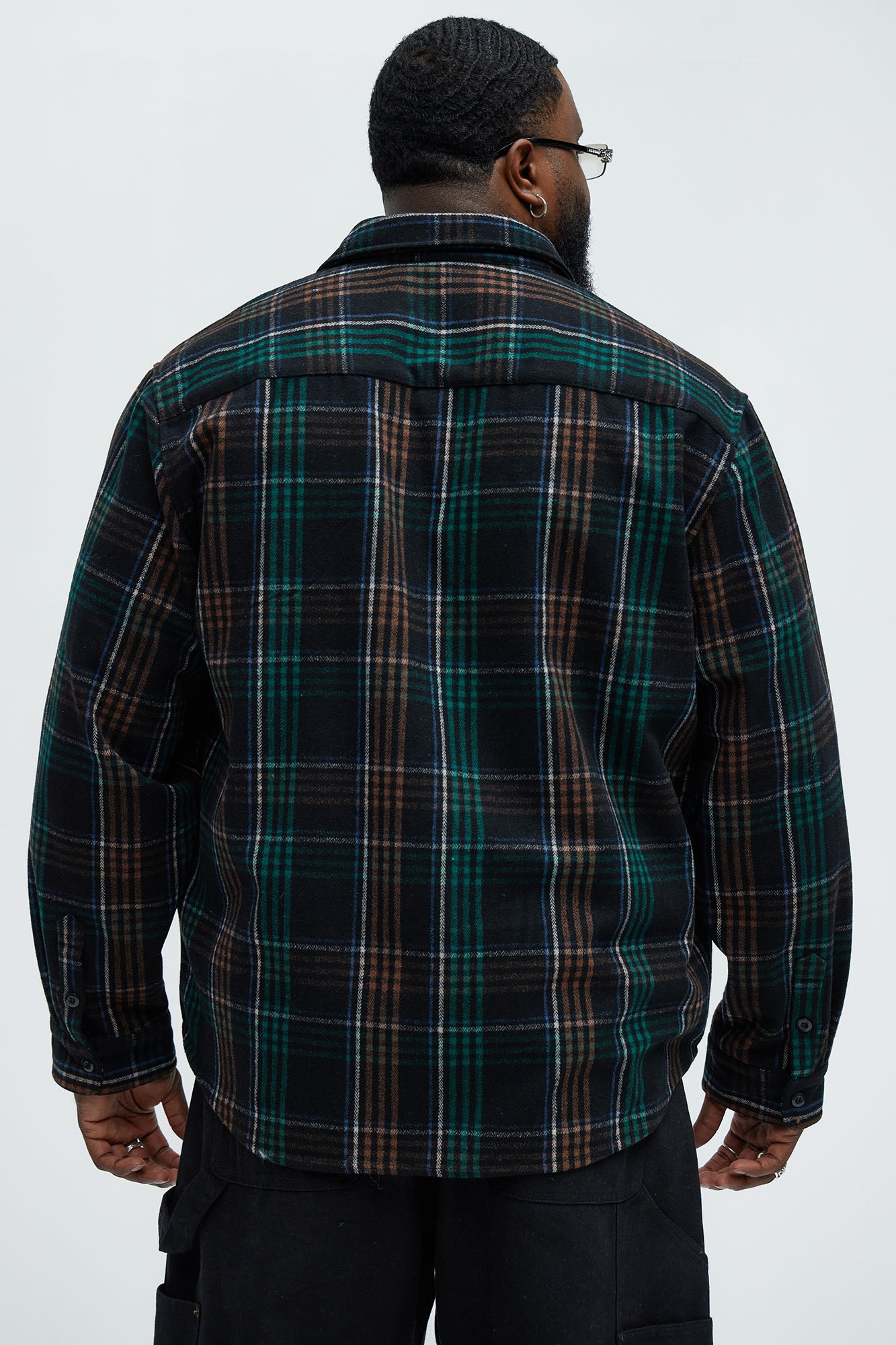 Irving Plaid Button Up Shirt - Multi Color - Image 8