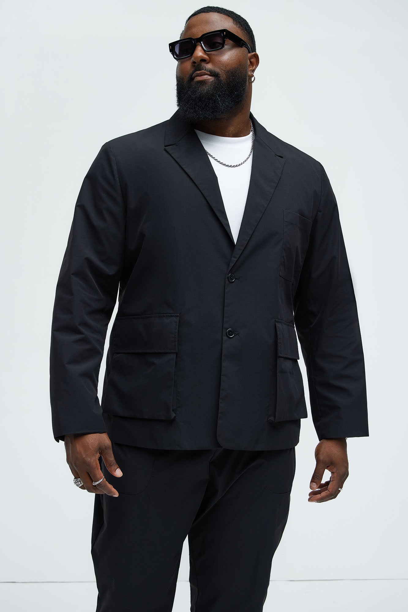 Ansel Tech Blazer - Black - Image 5