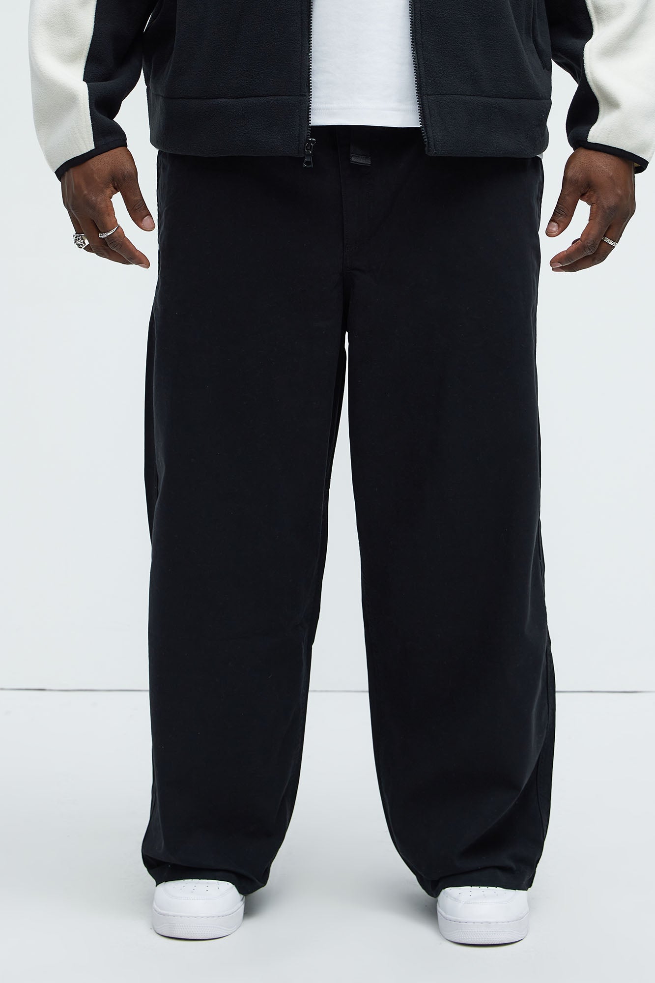 Barkley Belted Baggy Pants - Black - Image 7
