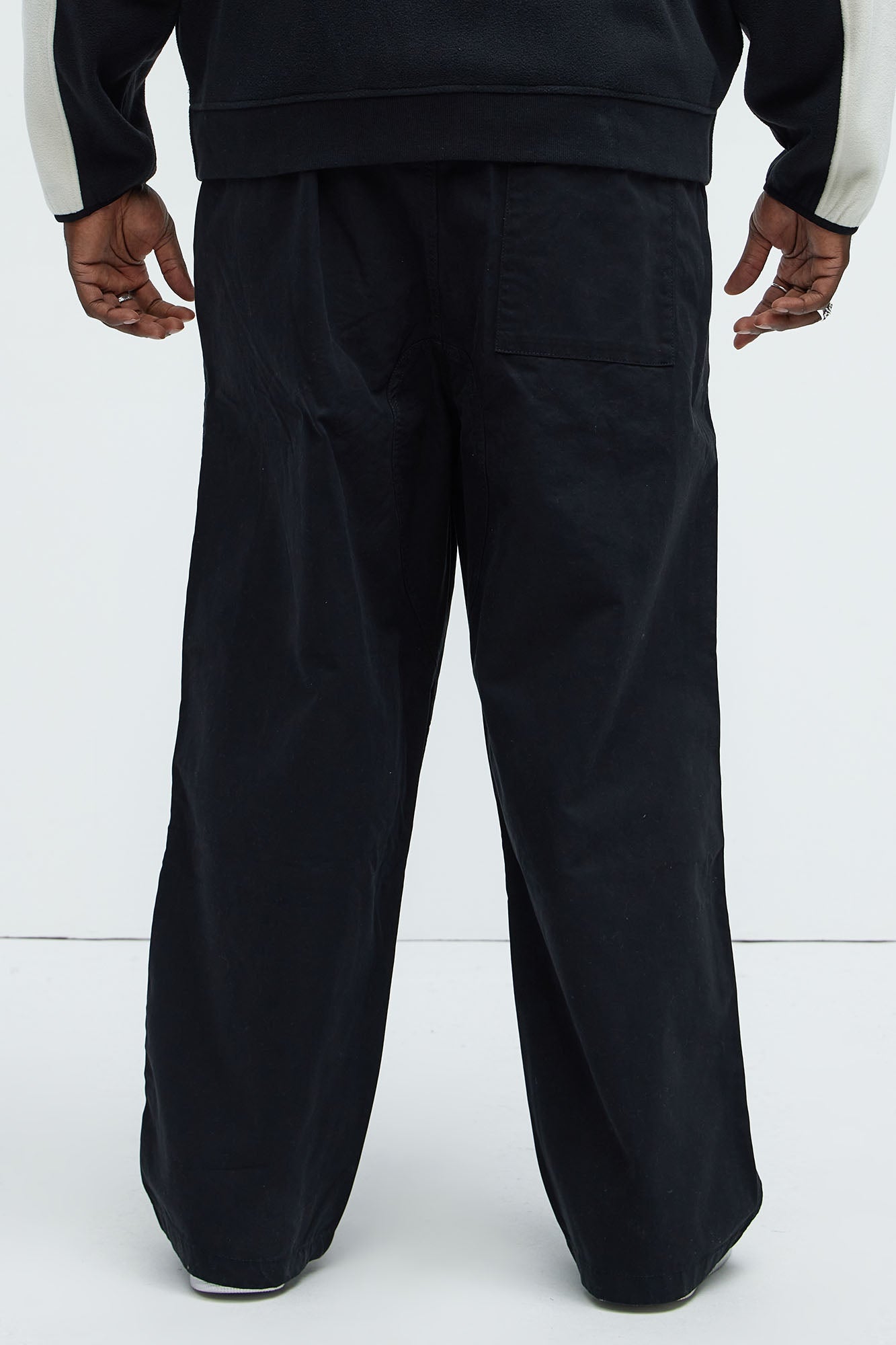 Barkley Belted Baggy Pants - Black - Image 9