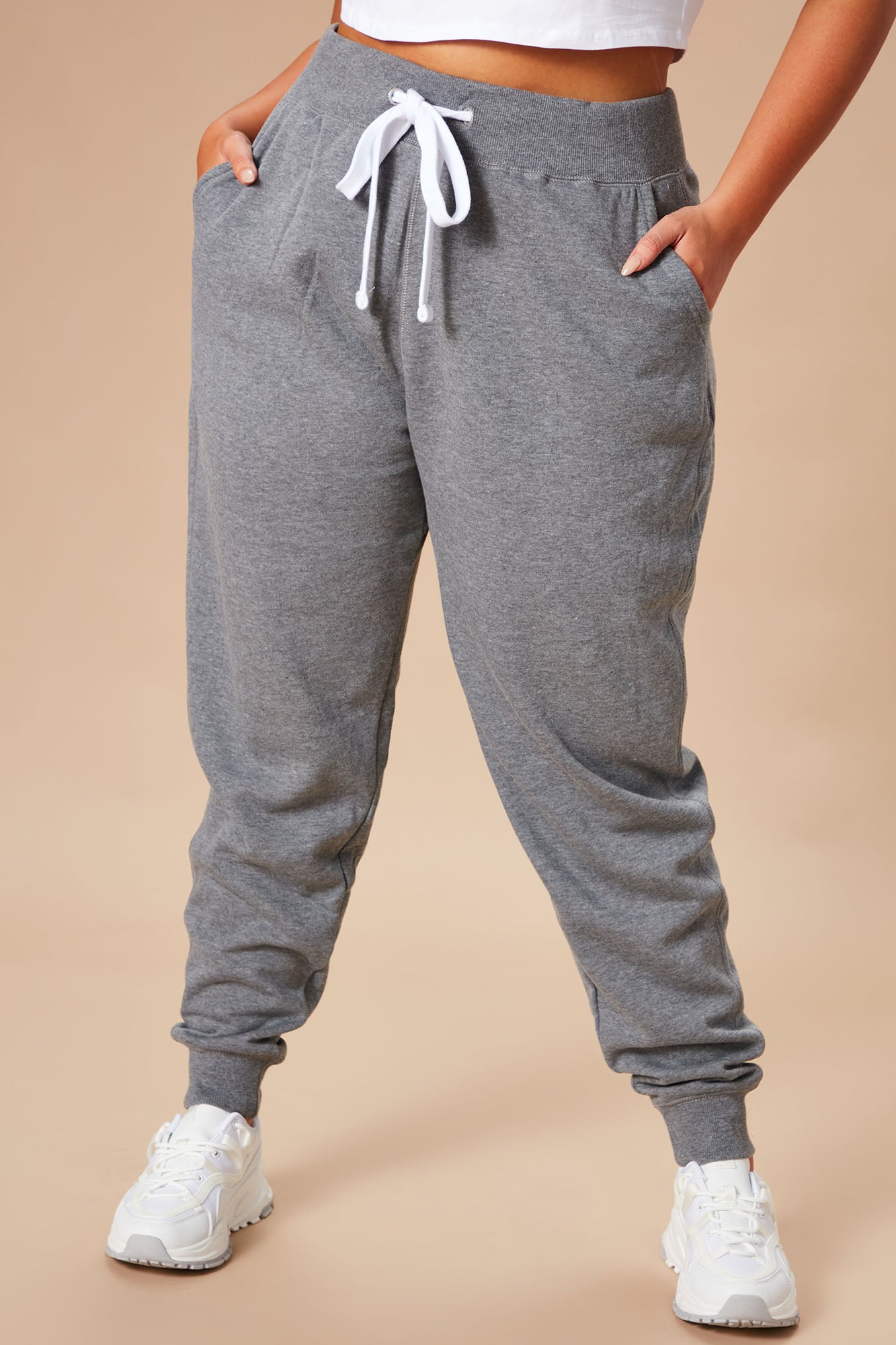 Relaxed Vibe Joggers - Heather Grey - Image 6
