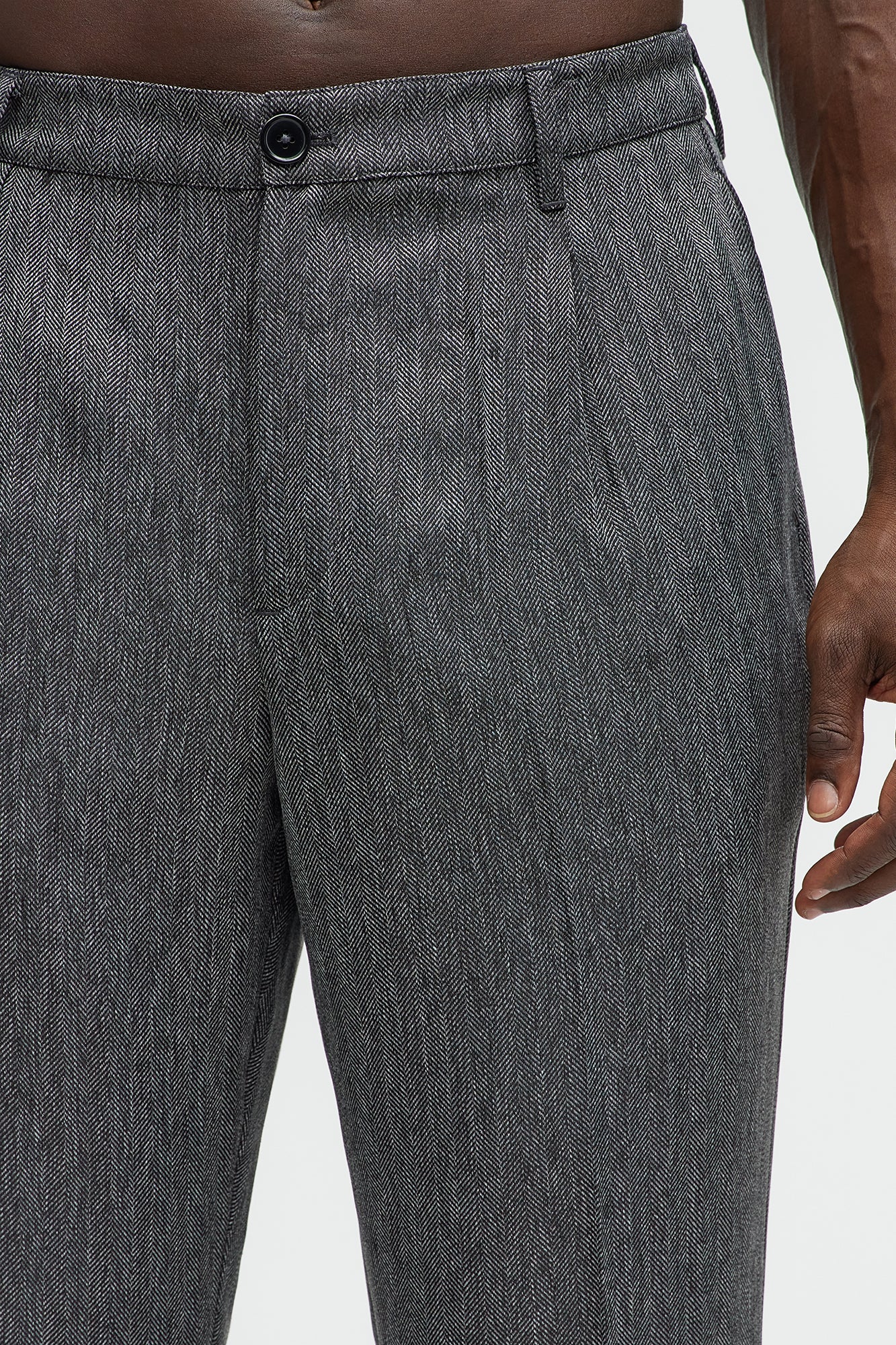 Double Time Pleated Straight Trousers - Grey/combo - Image 3