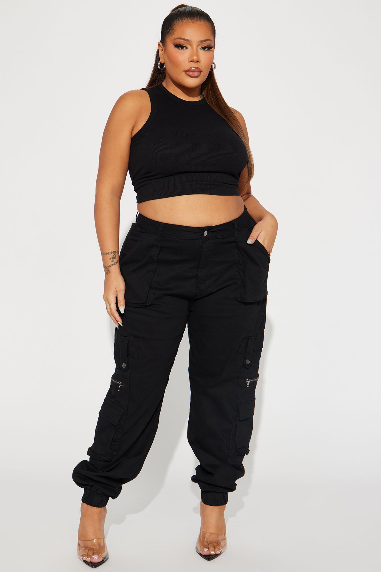 Exotica Cargo Jogger - Black - Image 4