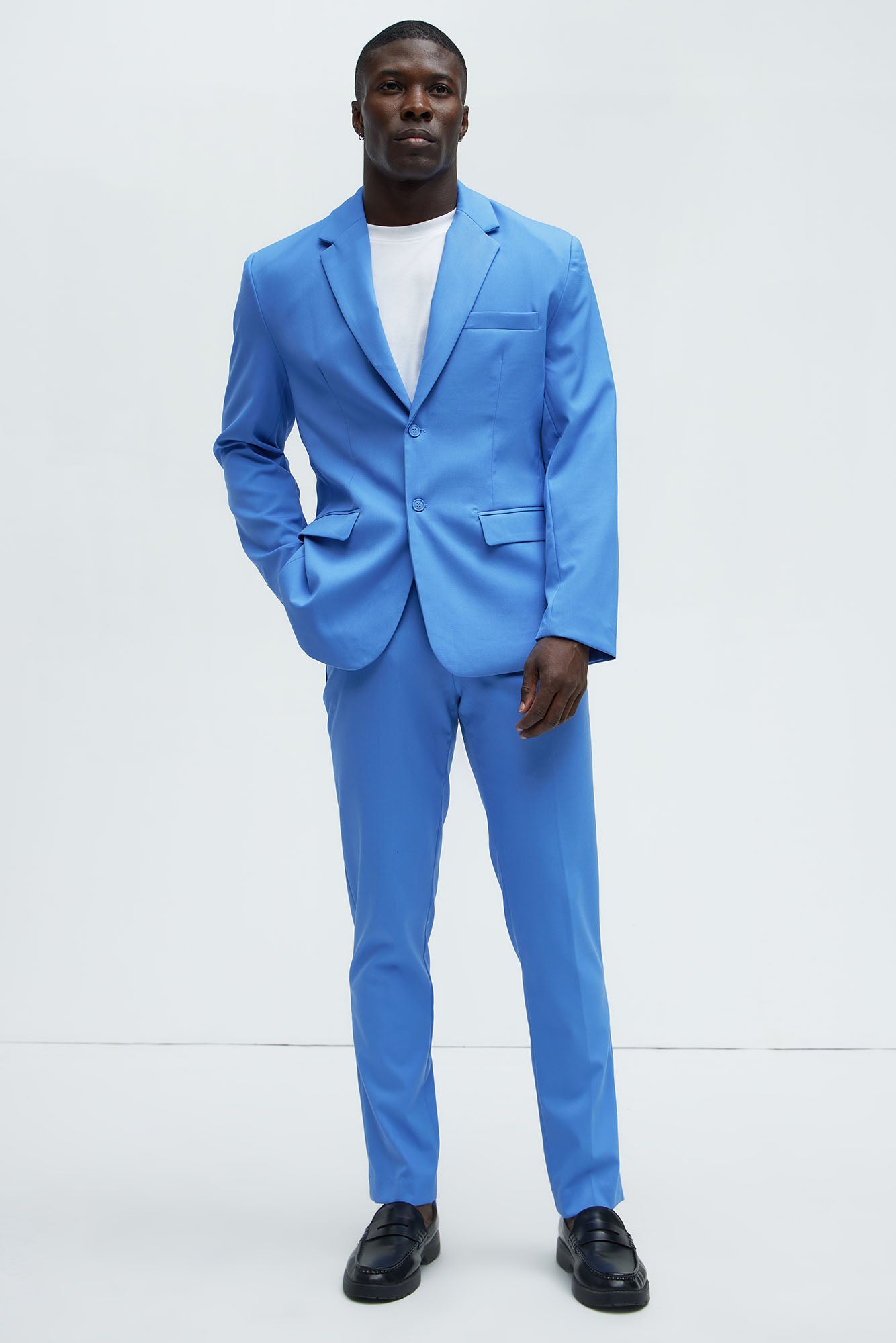 The Modern Stretch Suit Jacket - Blue - Image 3