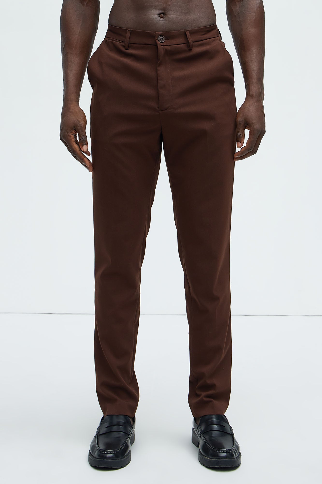 The Modern Stretch Slim Trouser - Brown - Image 4