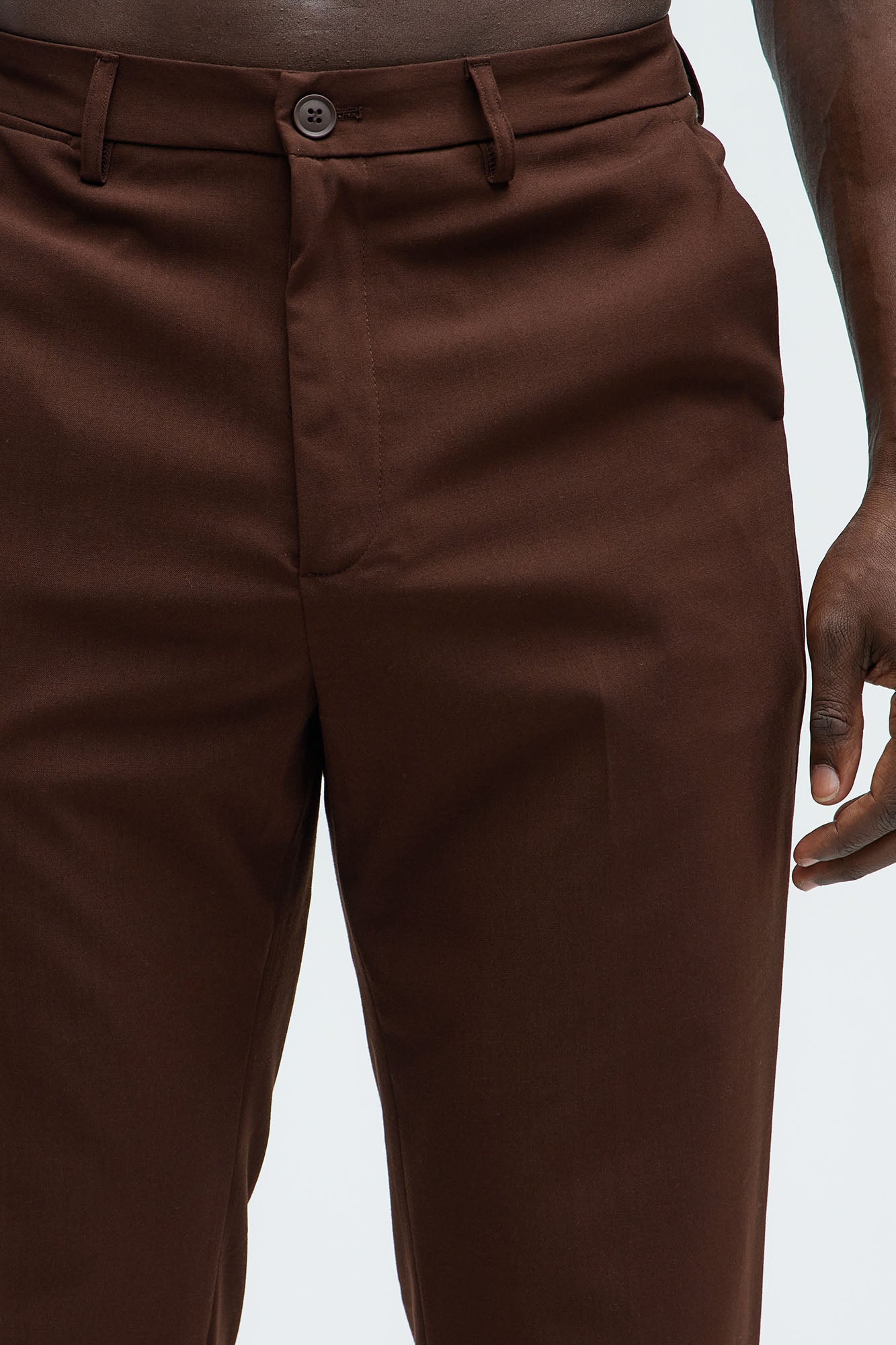 The Modern Stretch Slim Trouser - Brown - Image 3