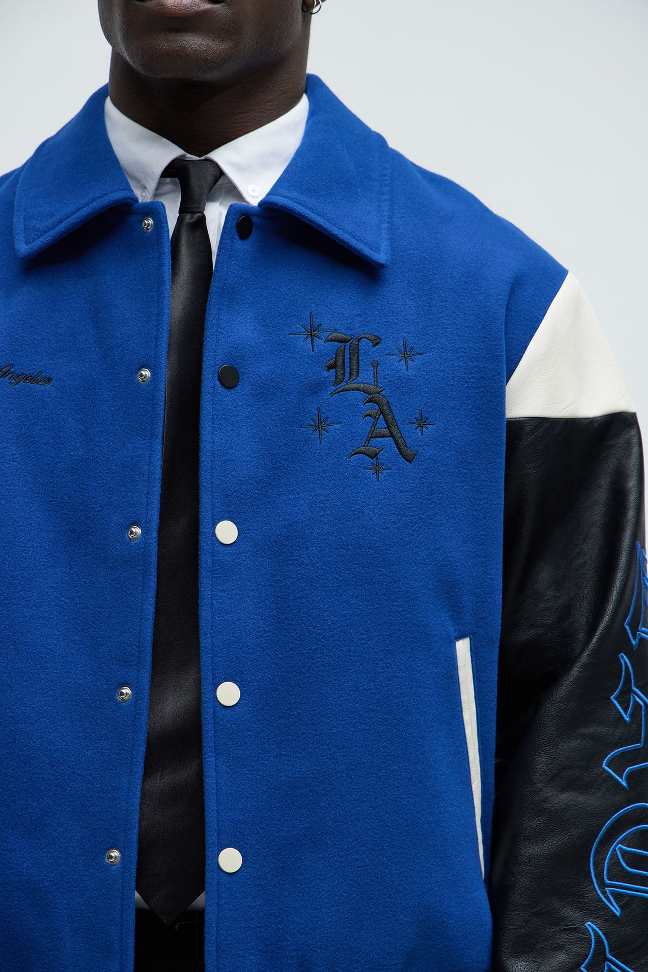 Angel Varsity Jacket - Blue - Image 3