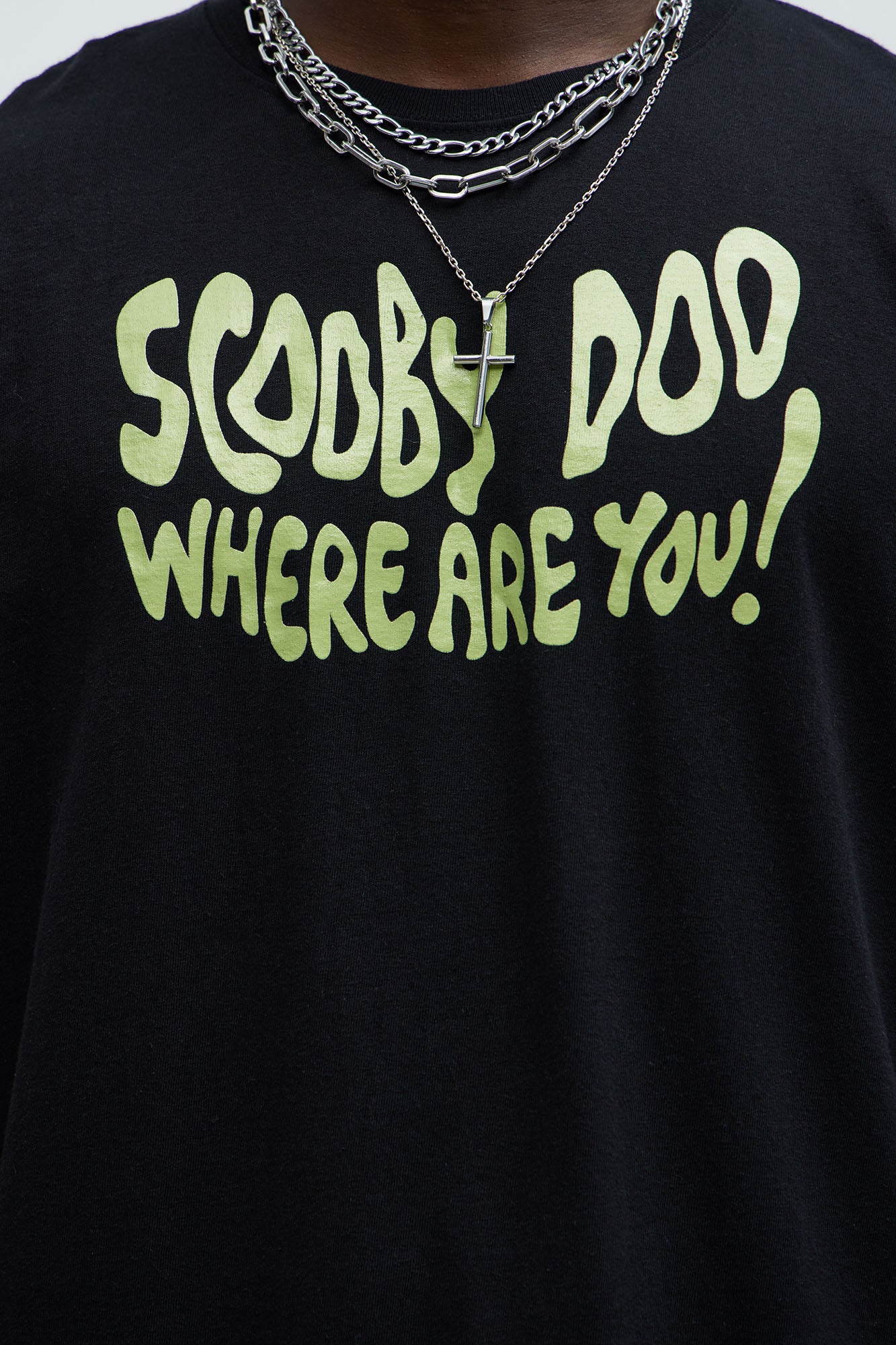 Scooby Doo Where Are You Oversized Short Sleeve Tee - Black - Image 4