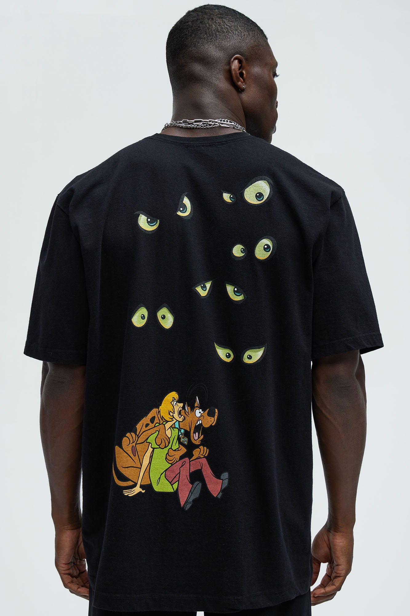 Scooby Doo Where Are You Oversized Short Sleeve Tee - Black - Image 3