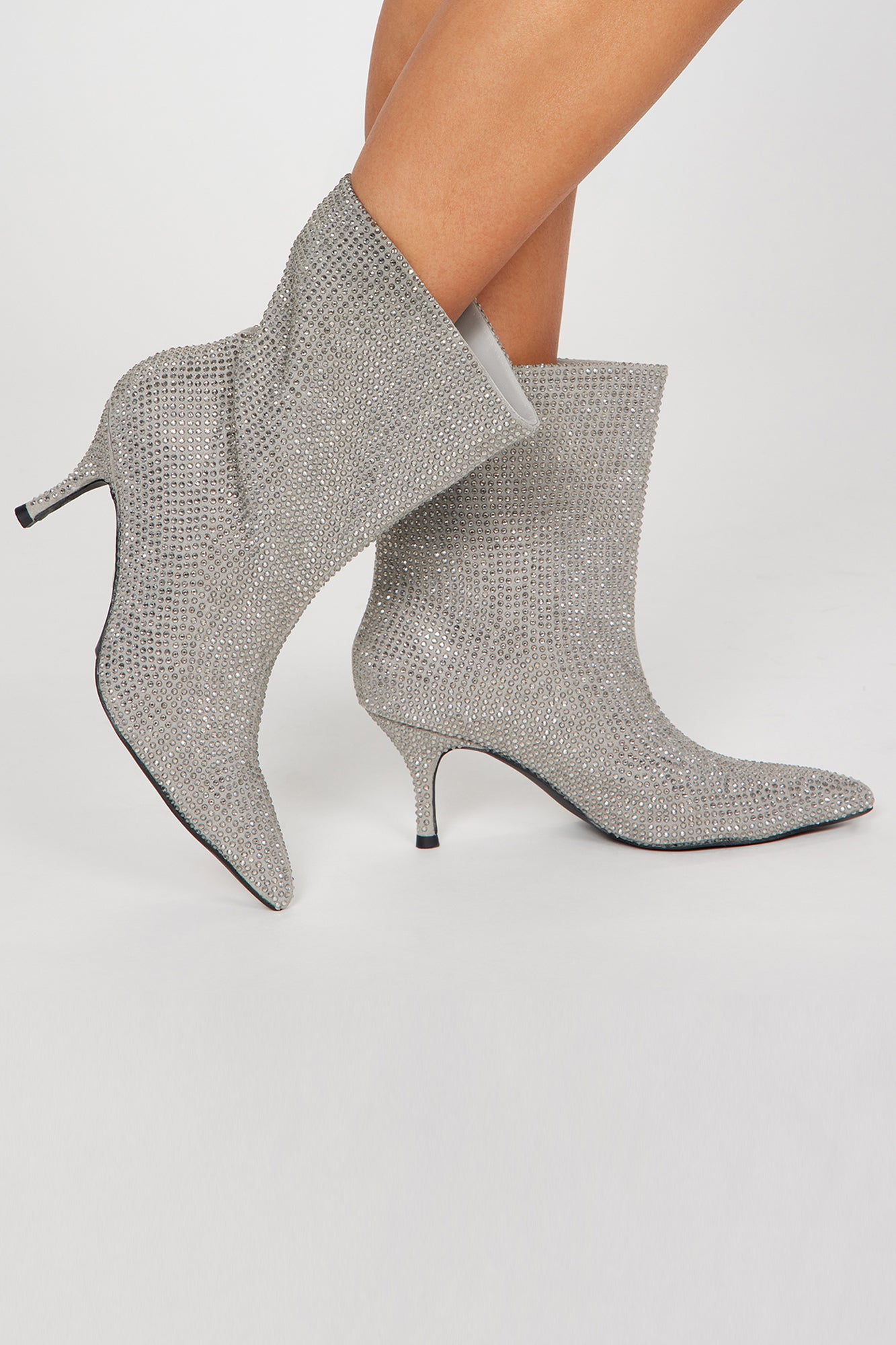 Seize The Moment Booties - Silver - Image 3