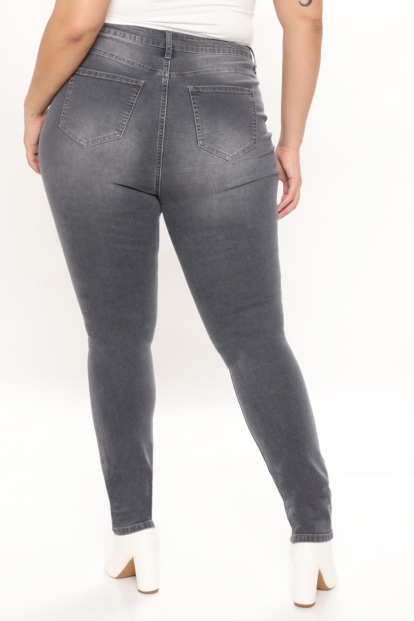 Tall Jessica Skinny Jeans - Grey - Image 7