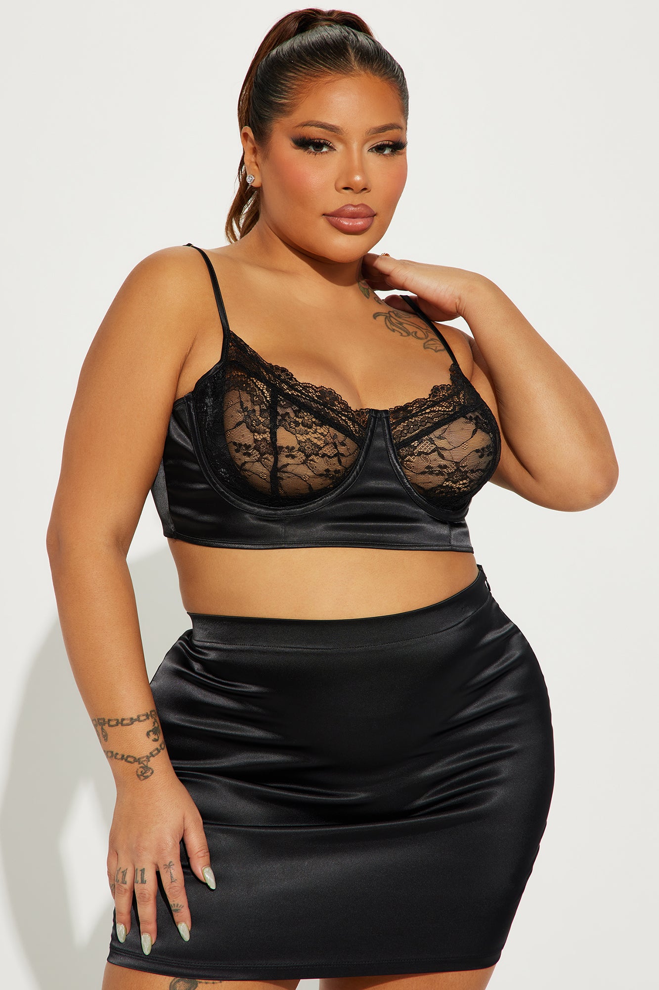 Anything But Innocent Matching Set - Black - Image 16