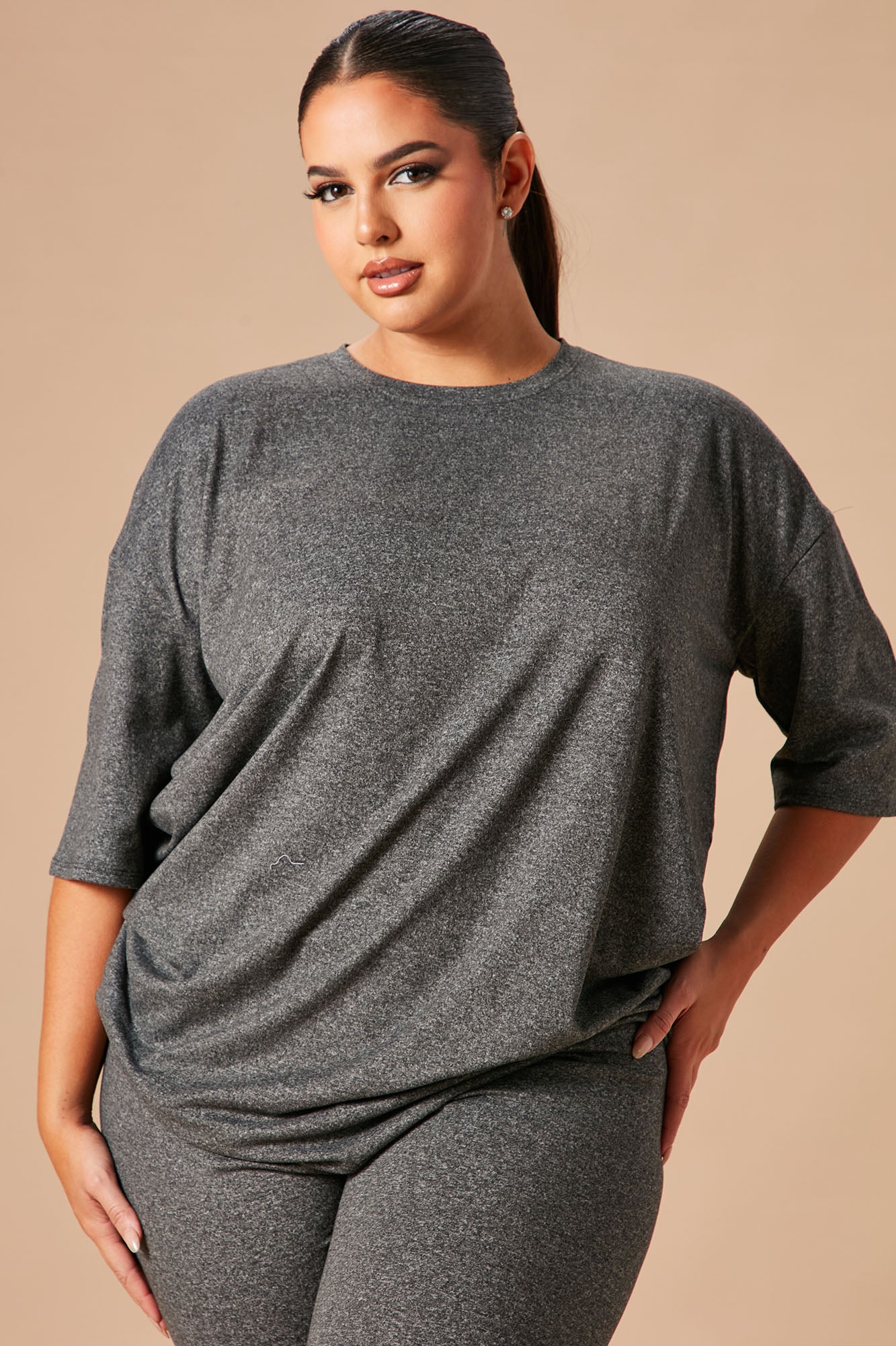 Weekend Vibes Legging Set - Charcoal - Image 5