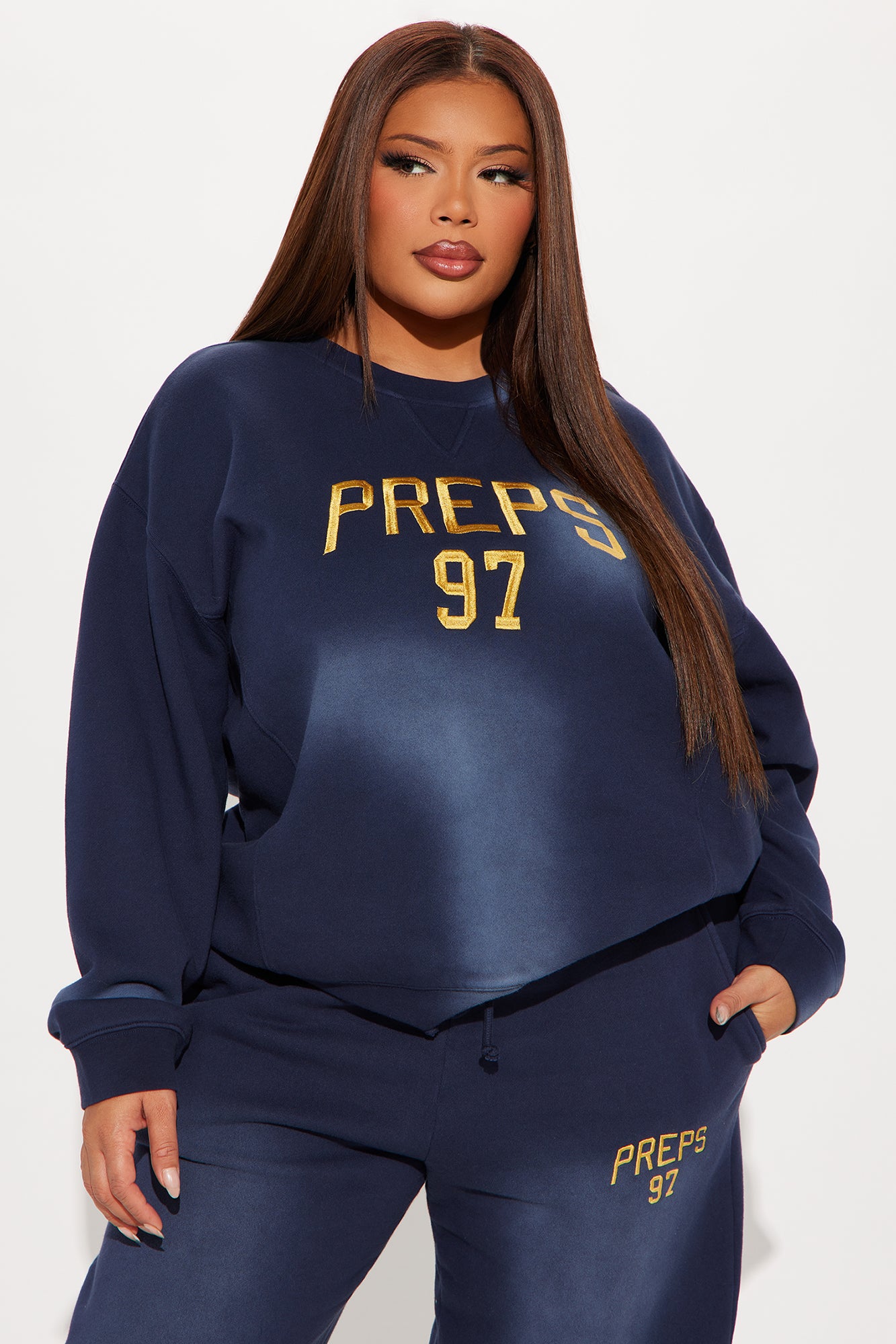 97 Fleece Pant Set - Navy - Image 7