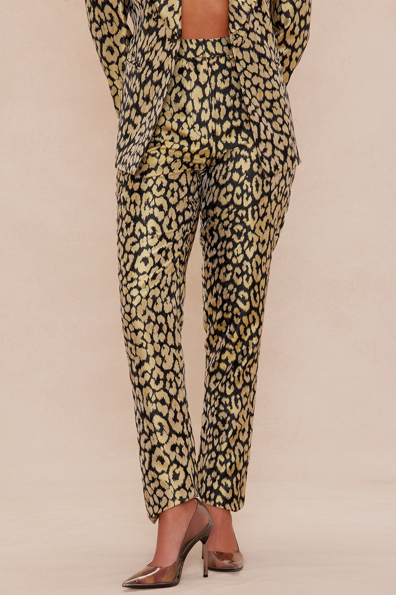 Stepping Out Leopard Suit Set - Chartreuse - Image 4