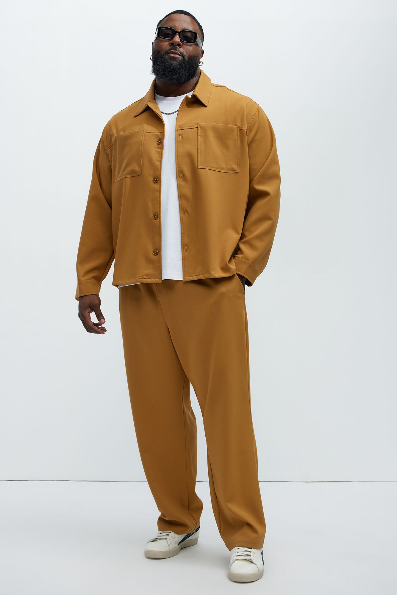 Ronan Weekender Button Up Shirt - Camel - Image 5
