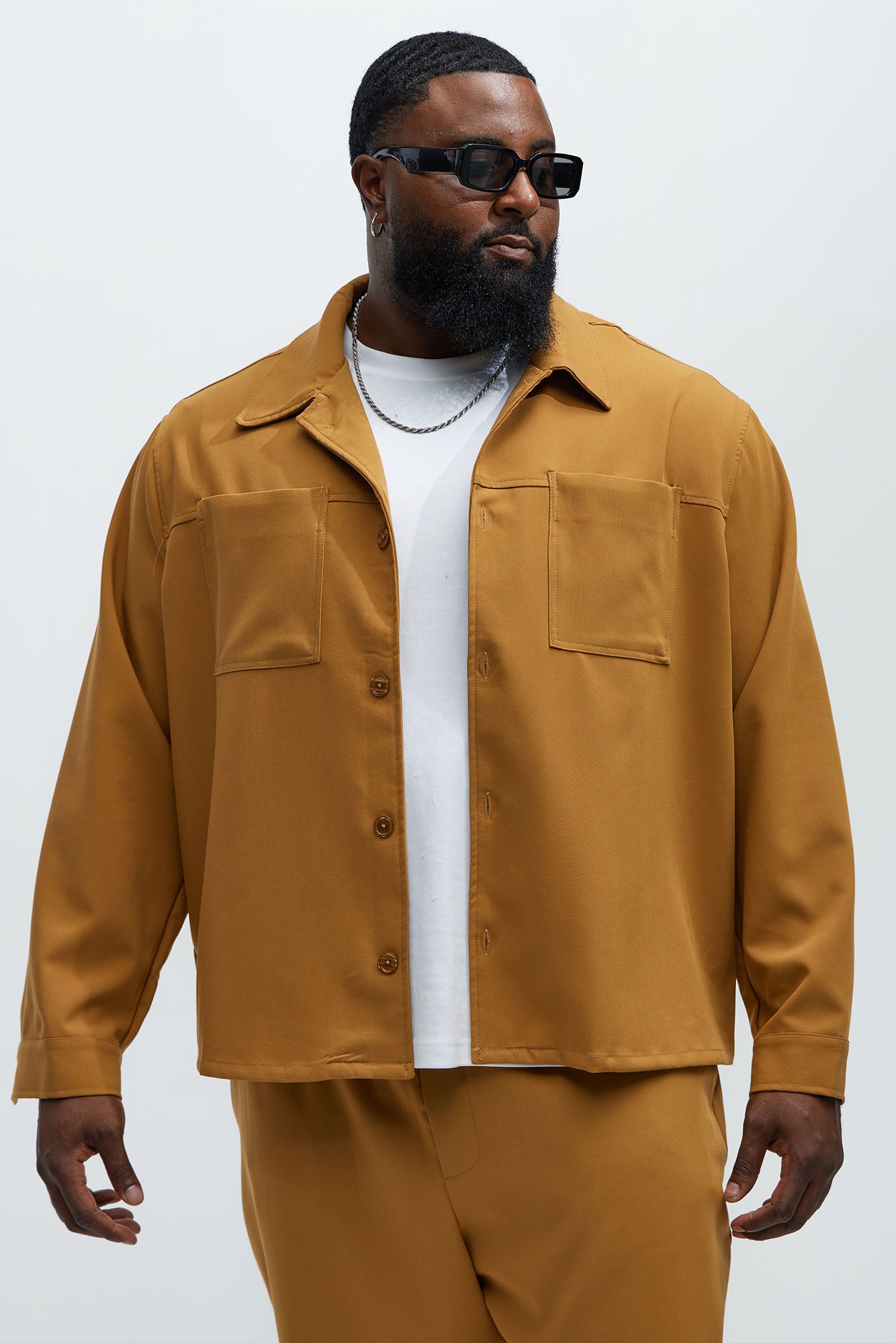 Ronan Weekender Button Up Shirt - Camel - Image 4