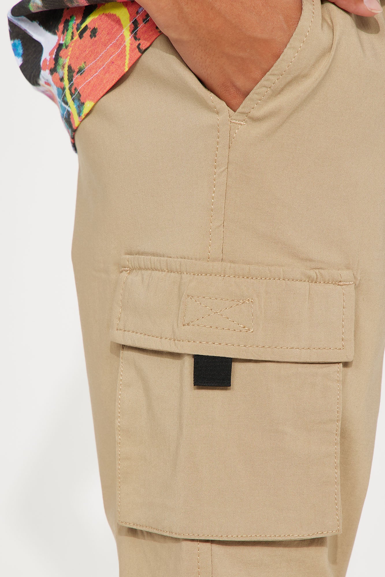 Mini Winning Season Tech Twill Utility Joggers - Khaki - Image 4