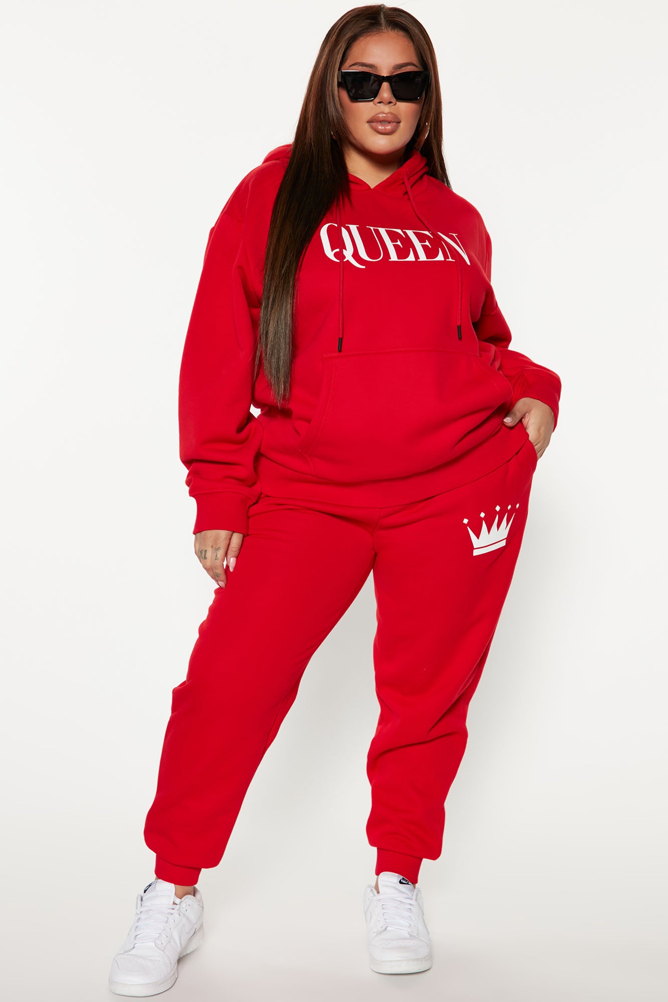 Family Goals Women's Queen Jogger - Red - Image 4